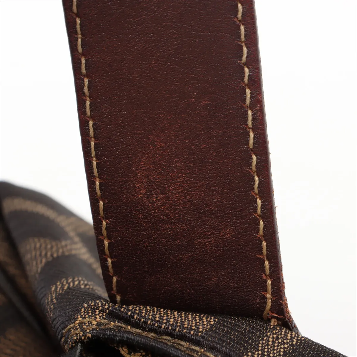 Zucca Canvas x Leather Vanity Bag Brown — view 12