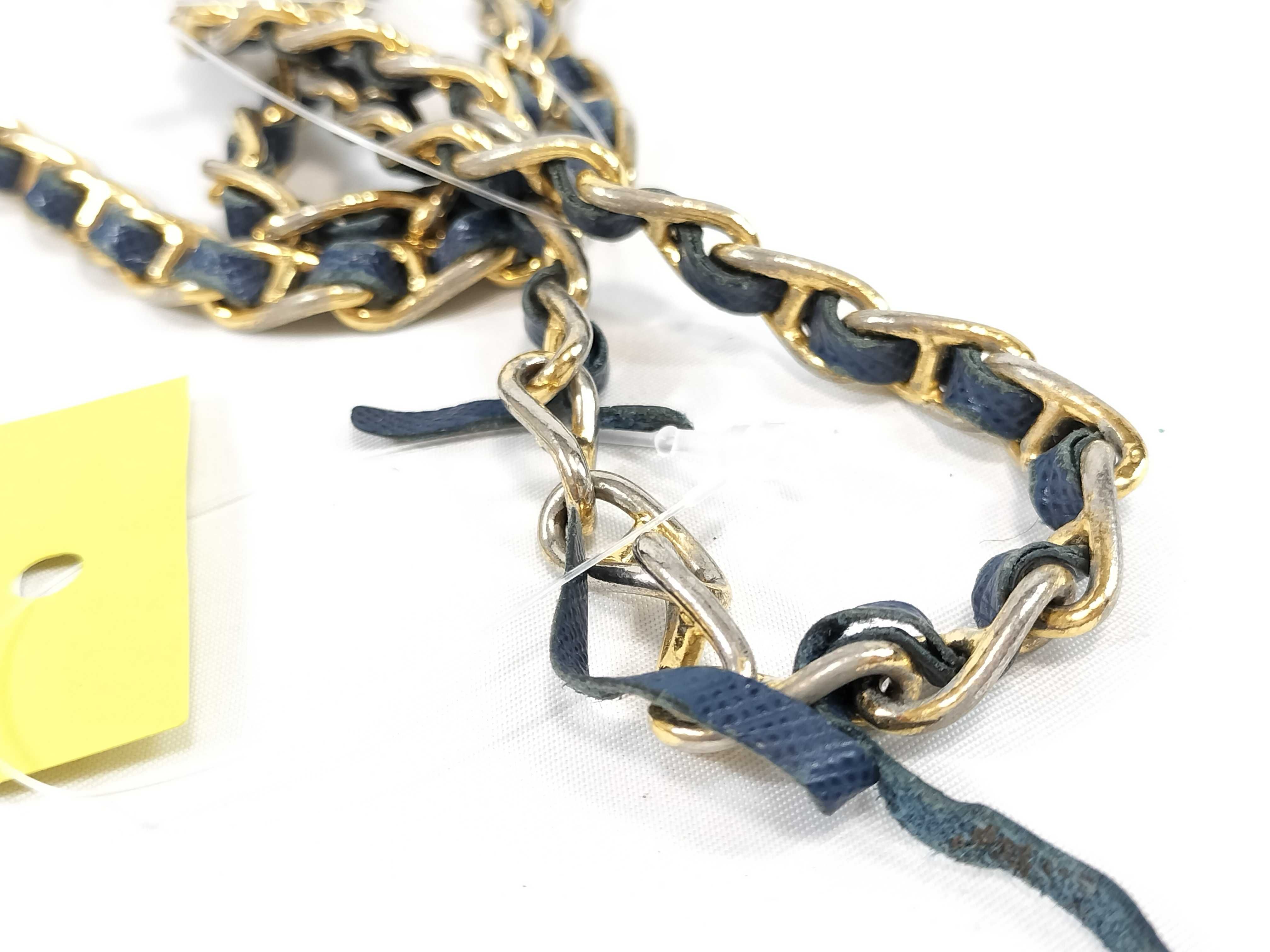 chain wallet, some wear inside, Saffiano leather shoulder bag. — view 4