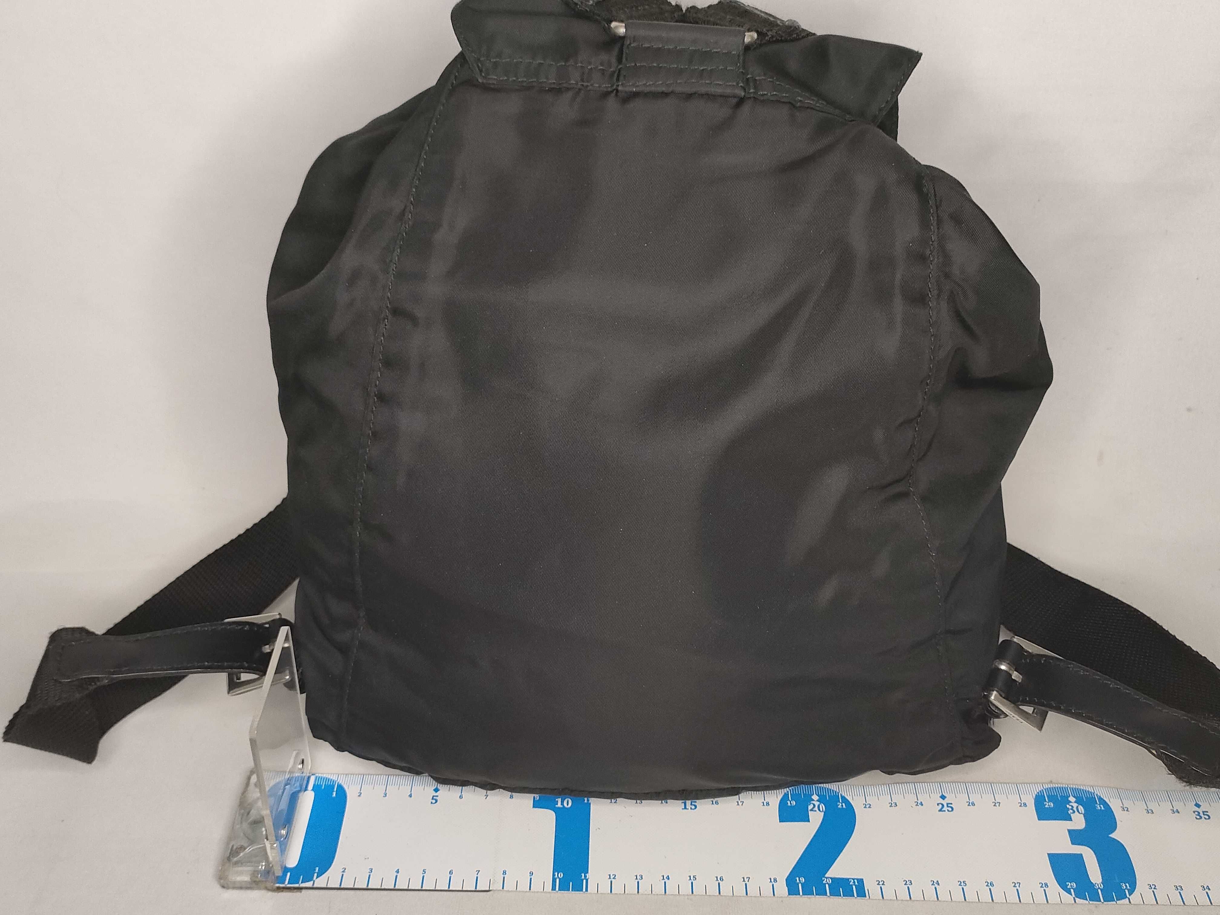 nylon backpack, black nylon backpack. — view 2