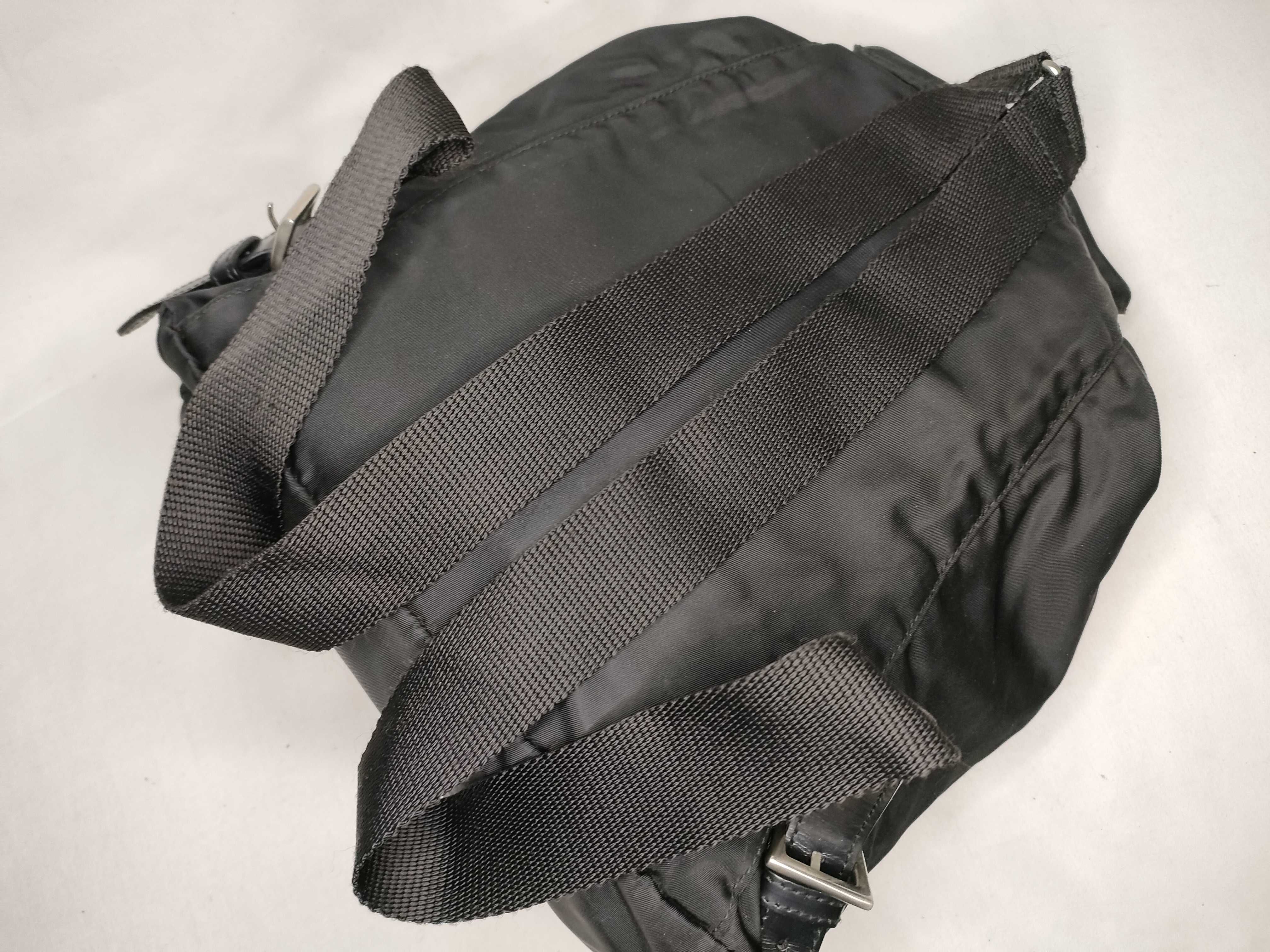 nylon backpack, black nylon backpack. — view 3