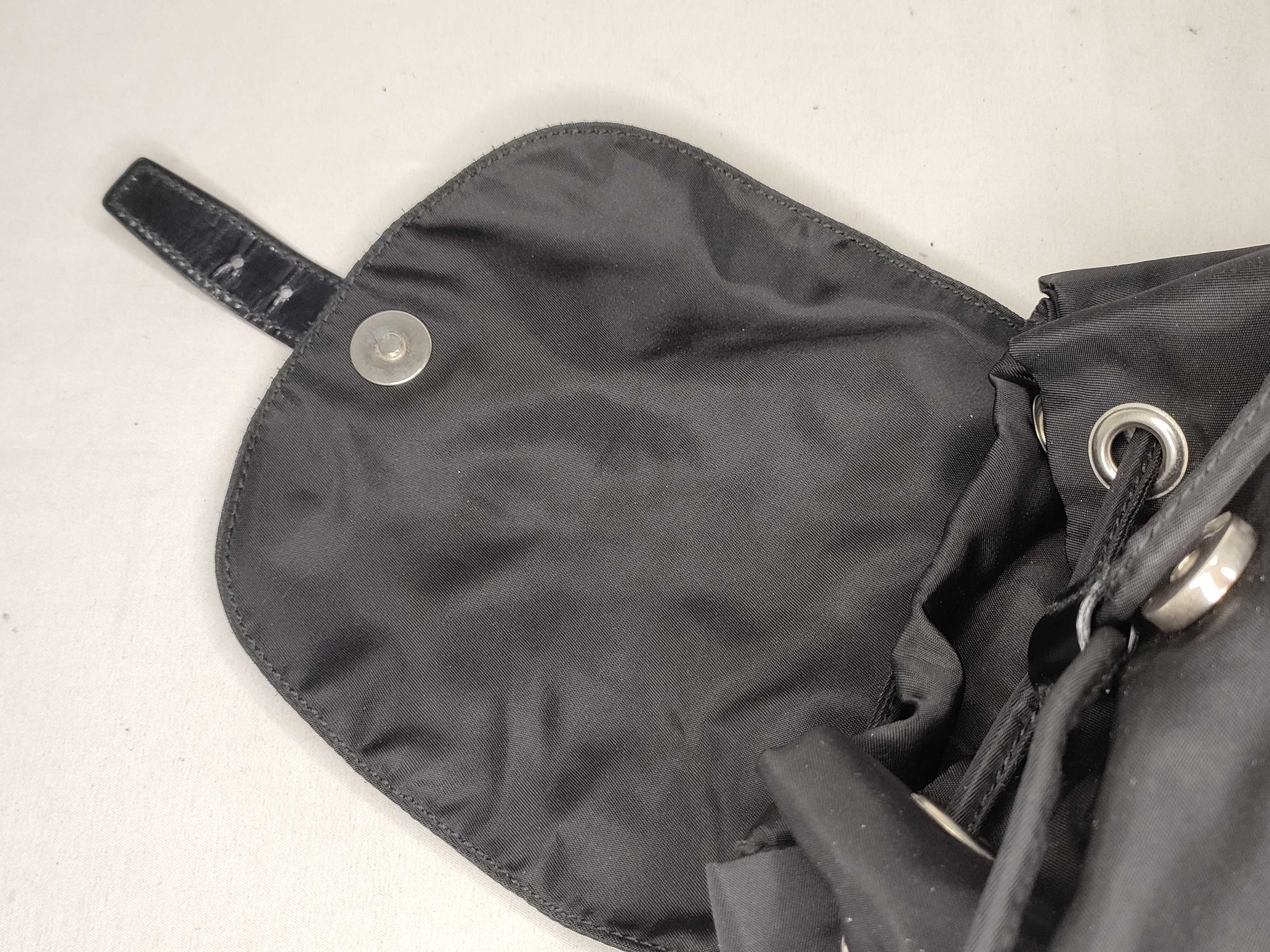nylon backpack, black nylon backpack. — view 8