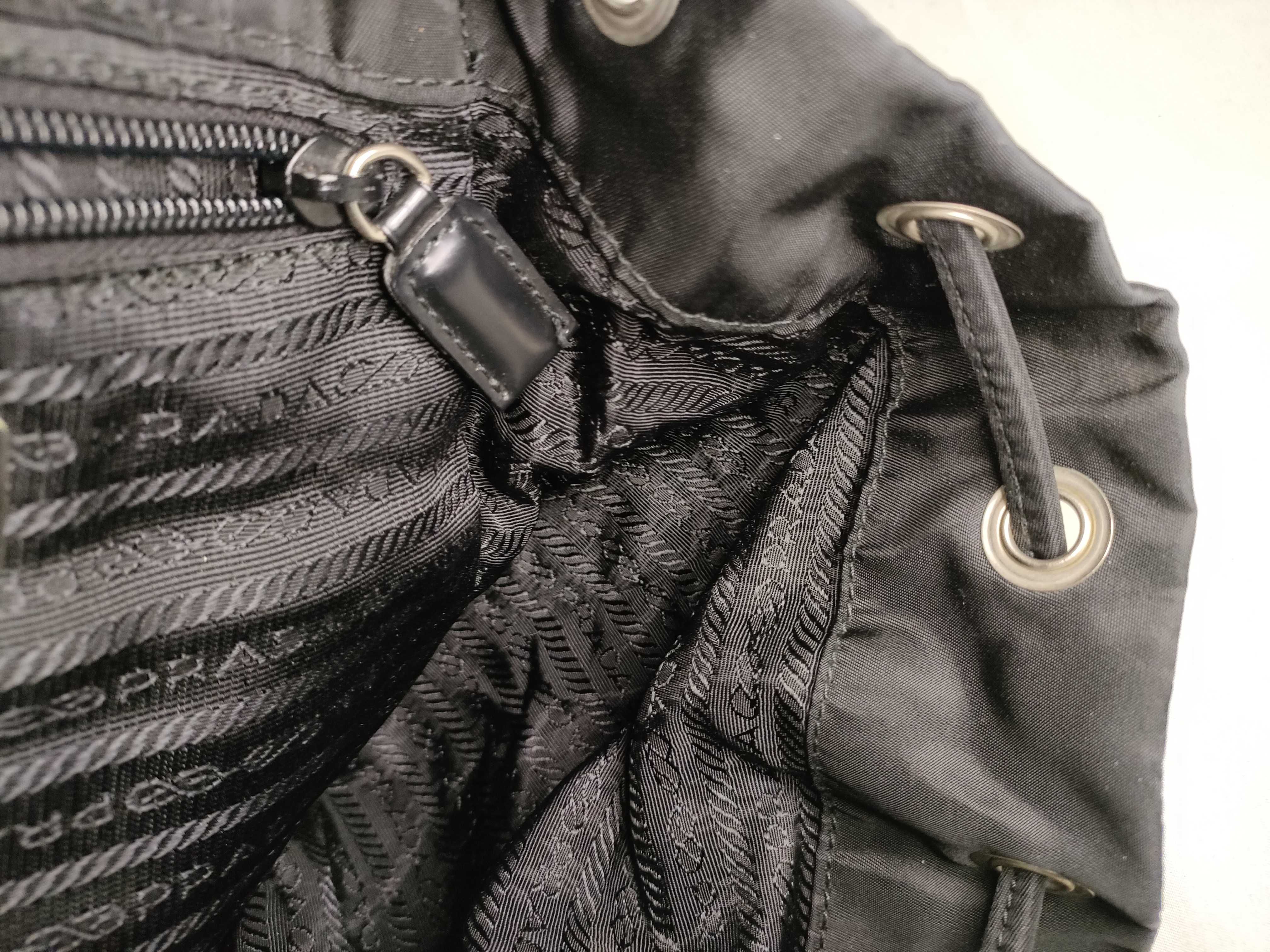 nylon backpack, black nylon backpack. — view 9