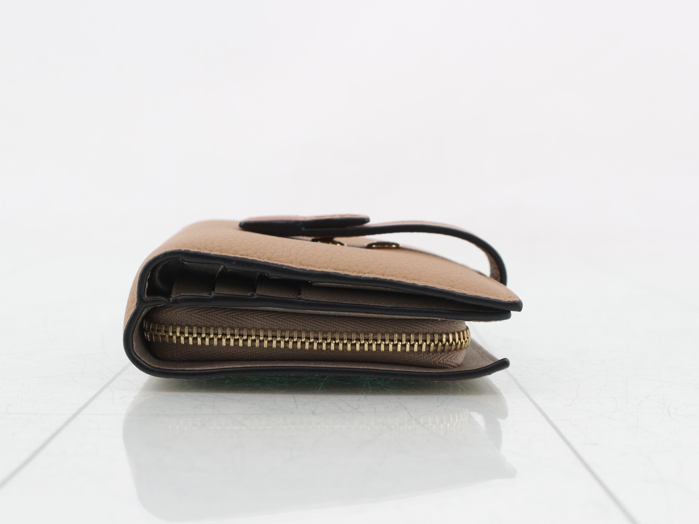 Anagram Bi-fold Wallet, Brown — view 3