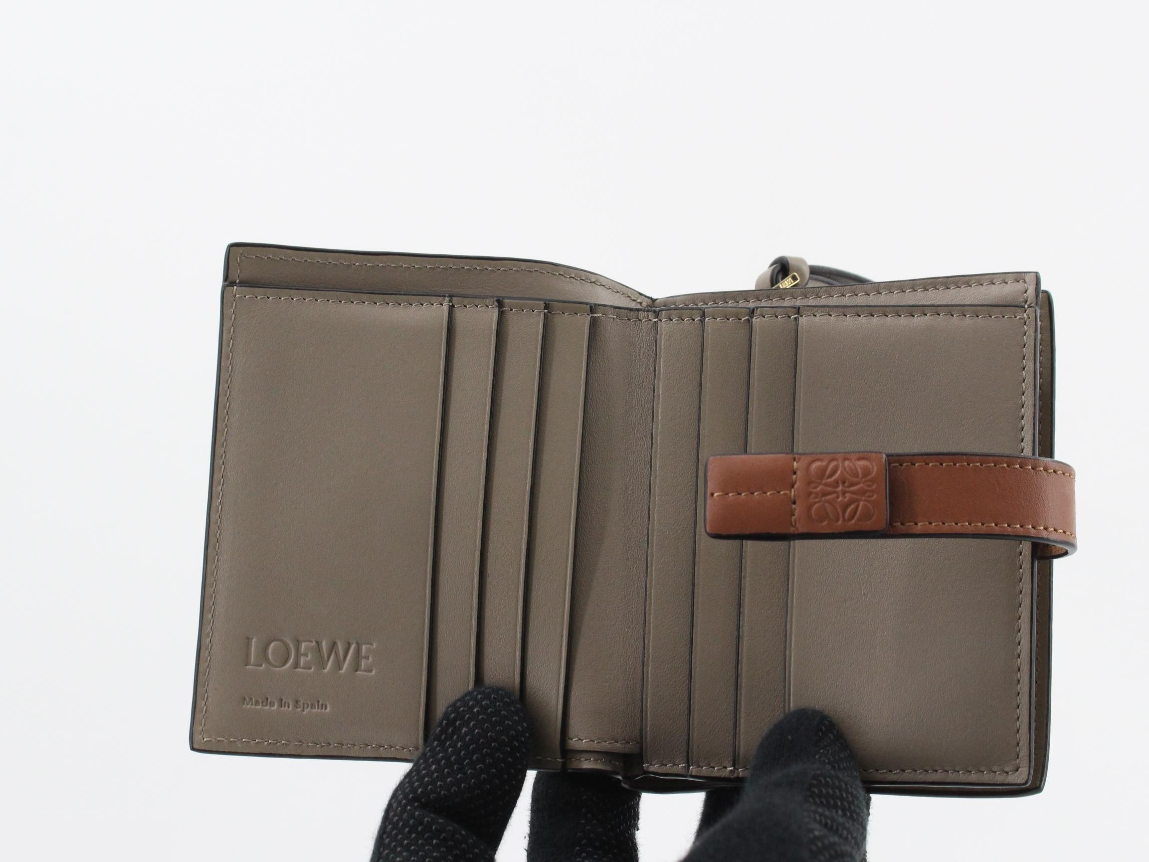 Anagram Bi-fold Wallet, Brown — view 4