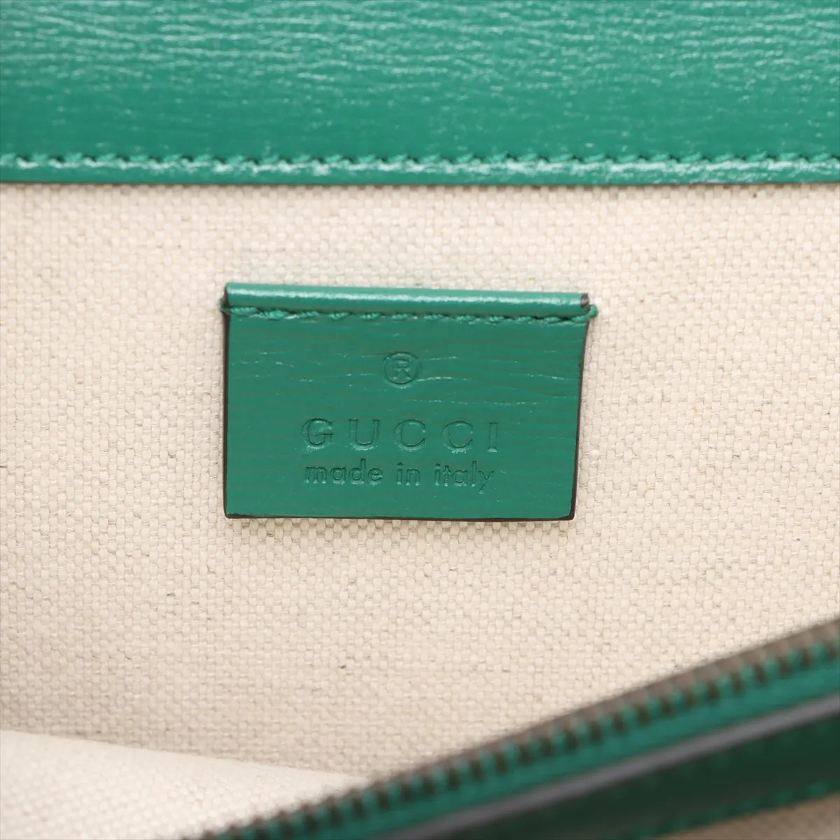Dionysus Leather Chain Shoulder Bag, Green, 400249 — view 9