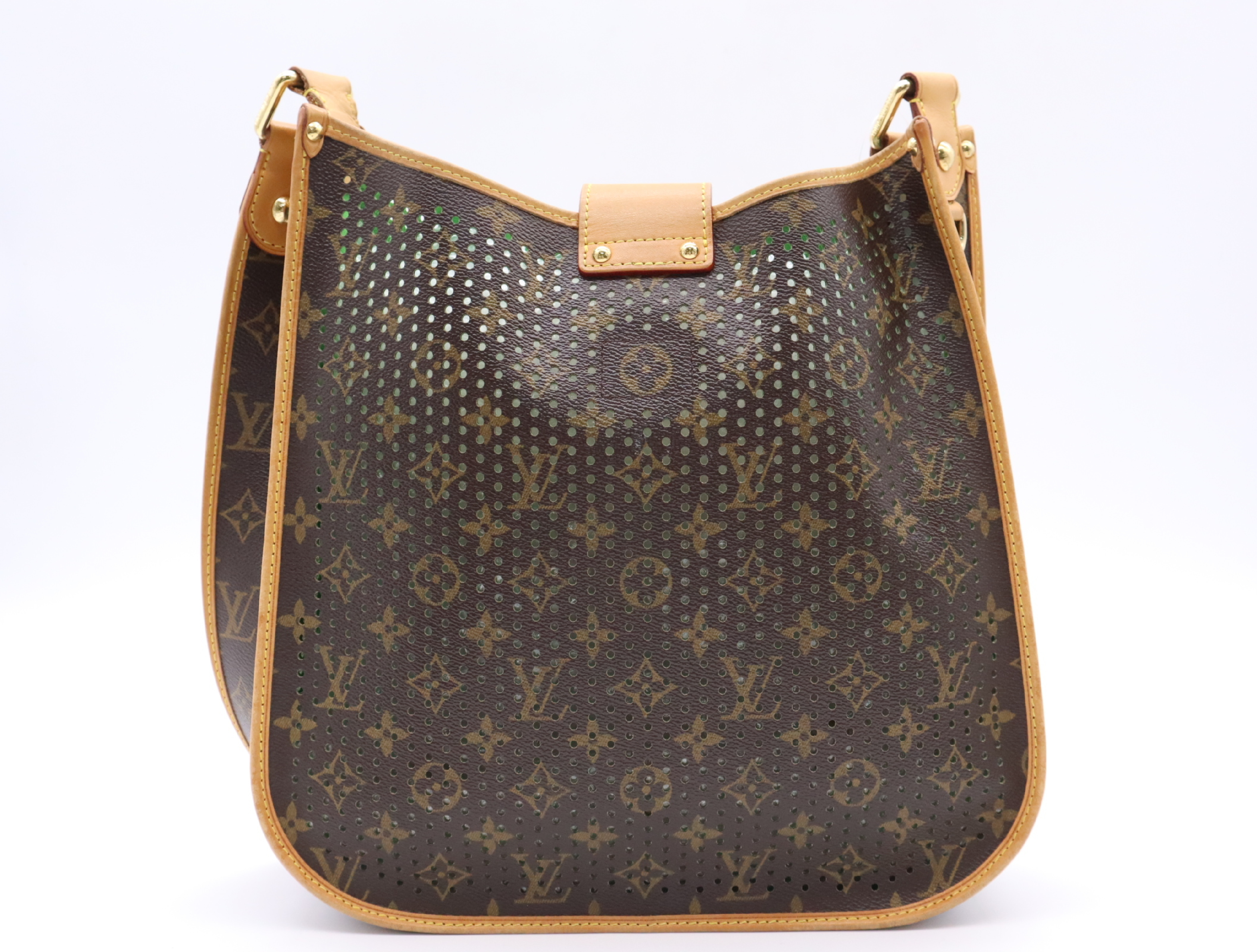 M95173 Perfo Musette Vert Shoulder Bag with Dust Bag — view 2