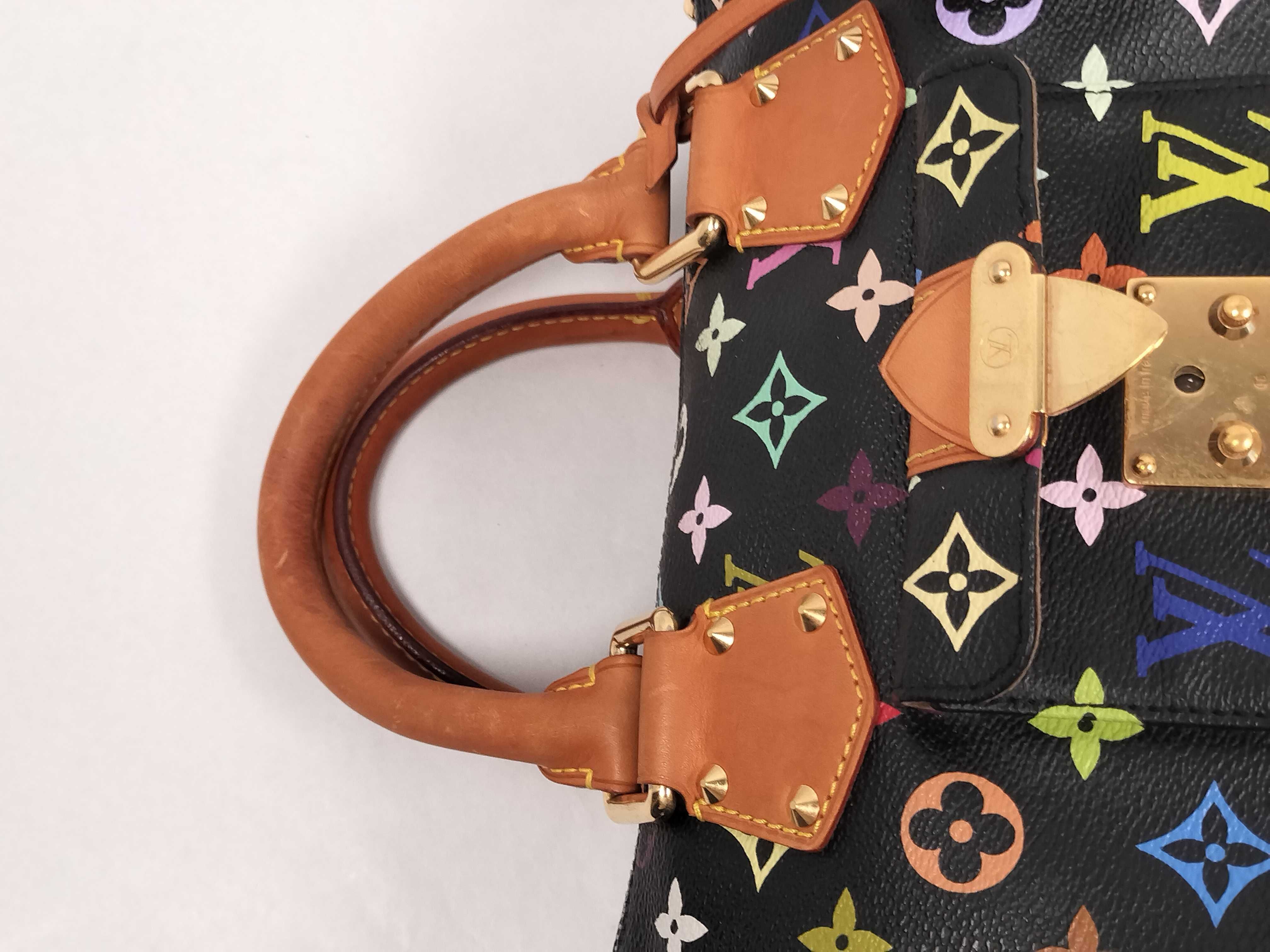 Monogram Multicolor Louis Vuitton Monogram Speedy Handbag Shoulder Bag Boston Bag — view 3