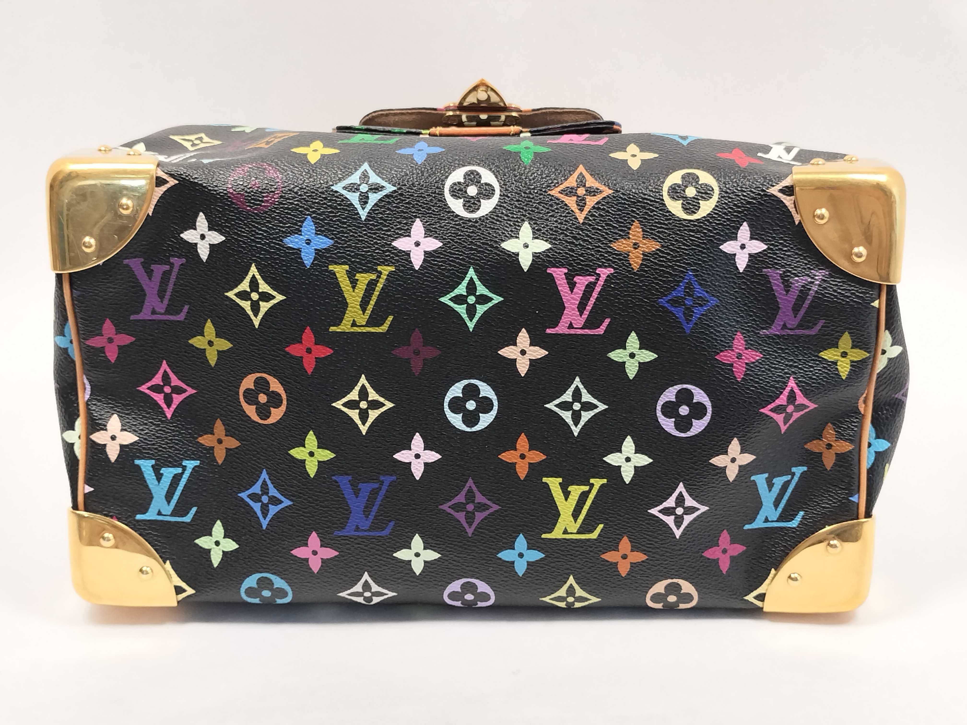 Monogram Multicolor Louis Vuitton Monogram Speedy Handbag Shoulder Bag Boston Bag — view 7
