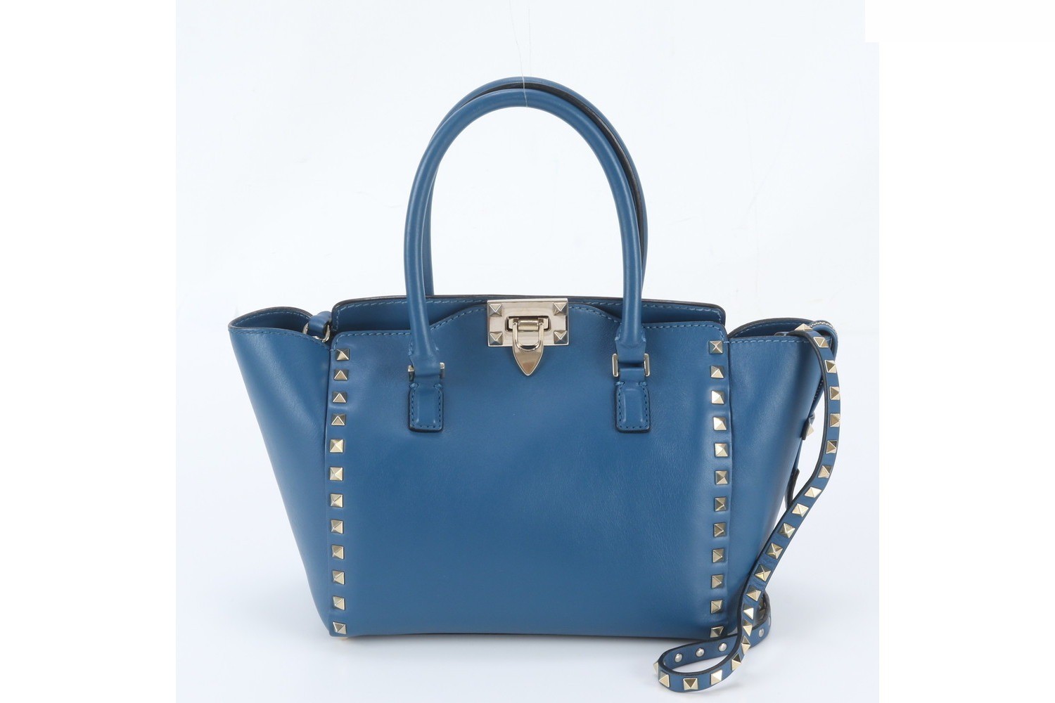 Rockstud Leather 2-Way Shoulder Bag, Crossbody Bag, Tote Bag