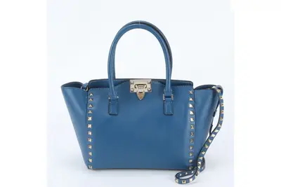 Rockstud Leather 2-Way Shoulder Bag, Crossbody Bag, Tote Bag