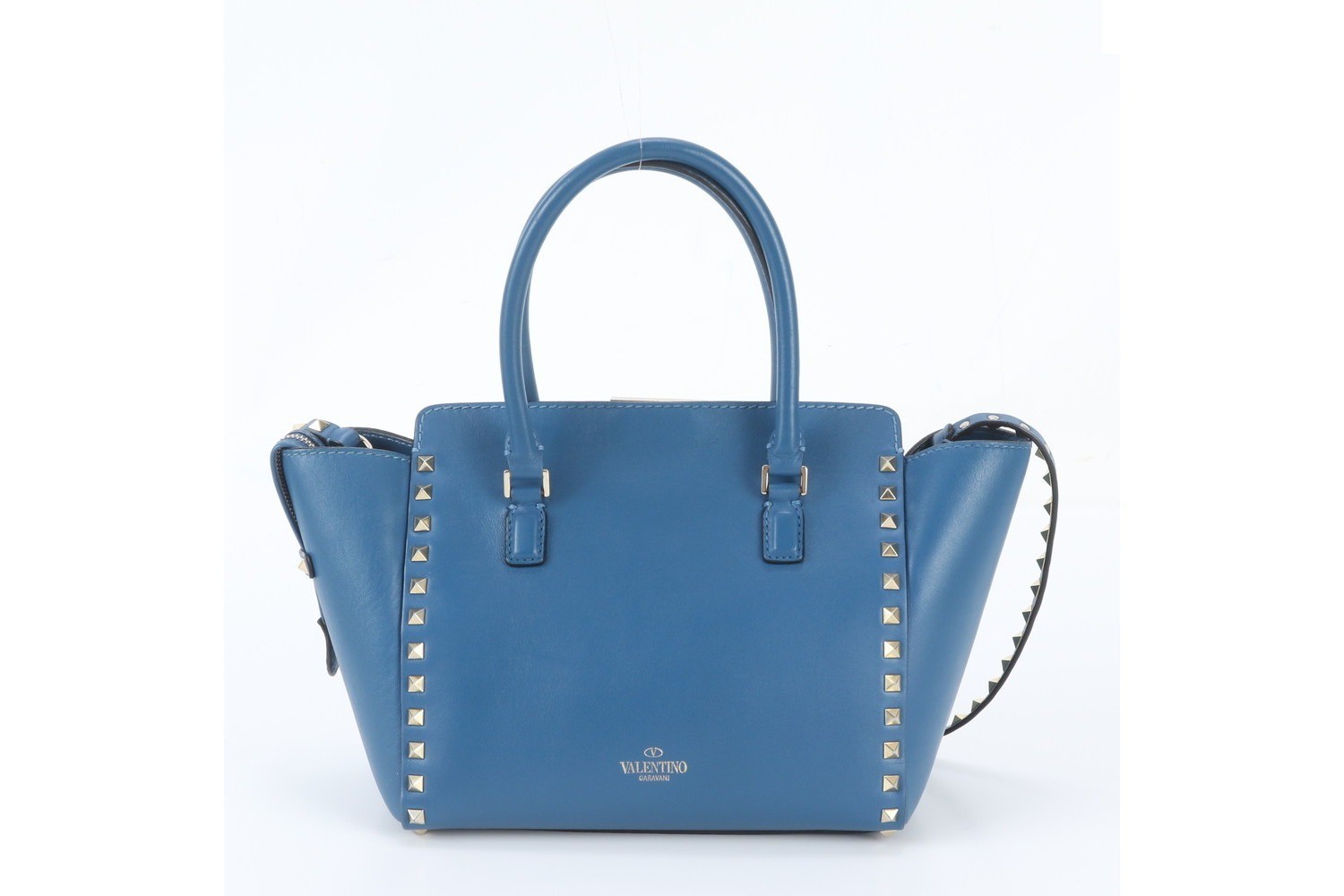 Rockstud Leather 2-Way Shoulder Bag, Crossbody Bag, Tote Bag — view 4