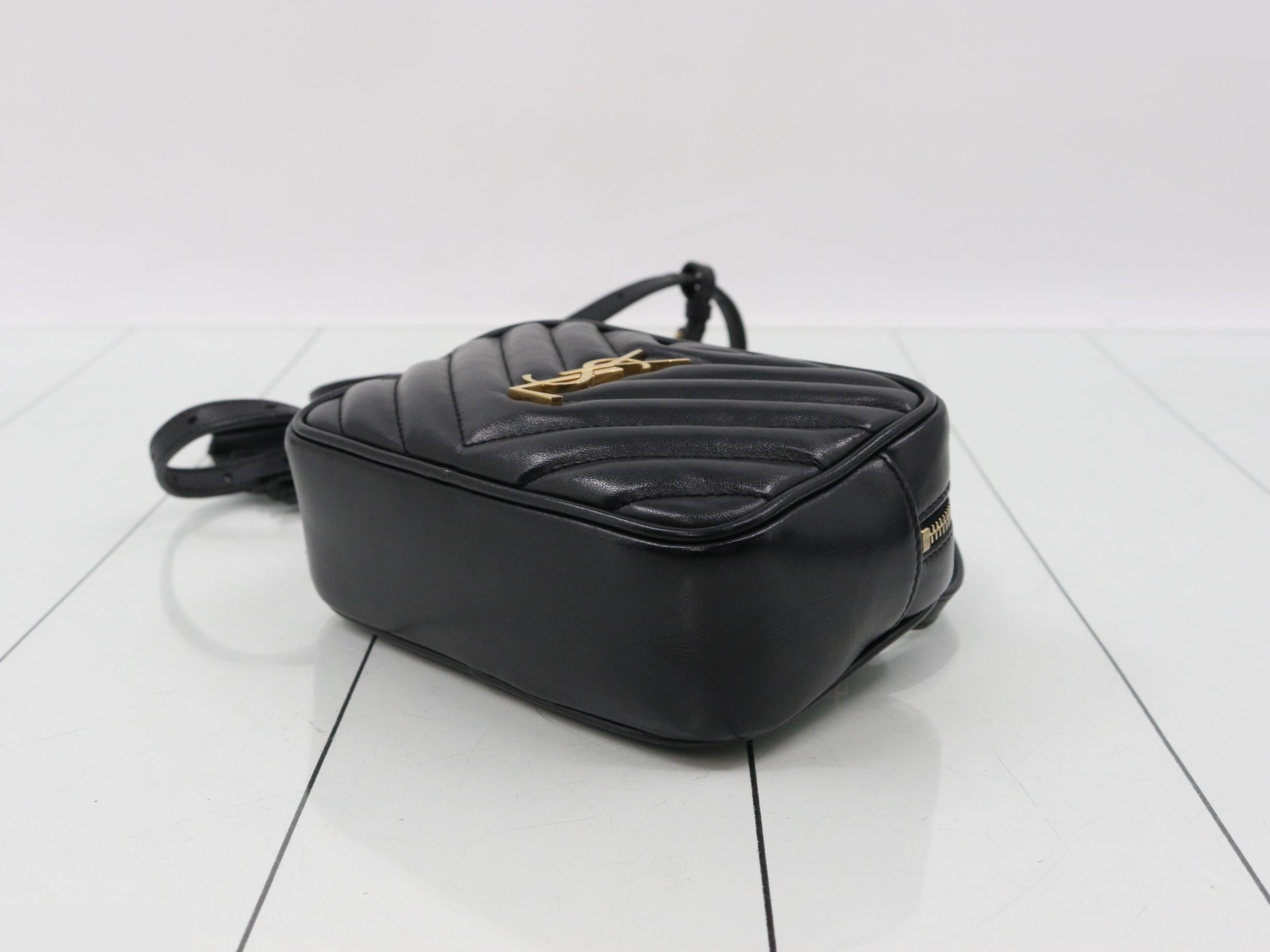 V-stitch waist bag with fringe, black — view 6