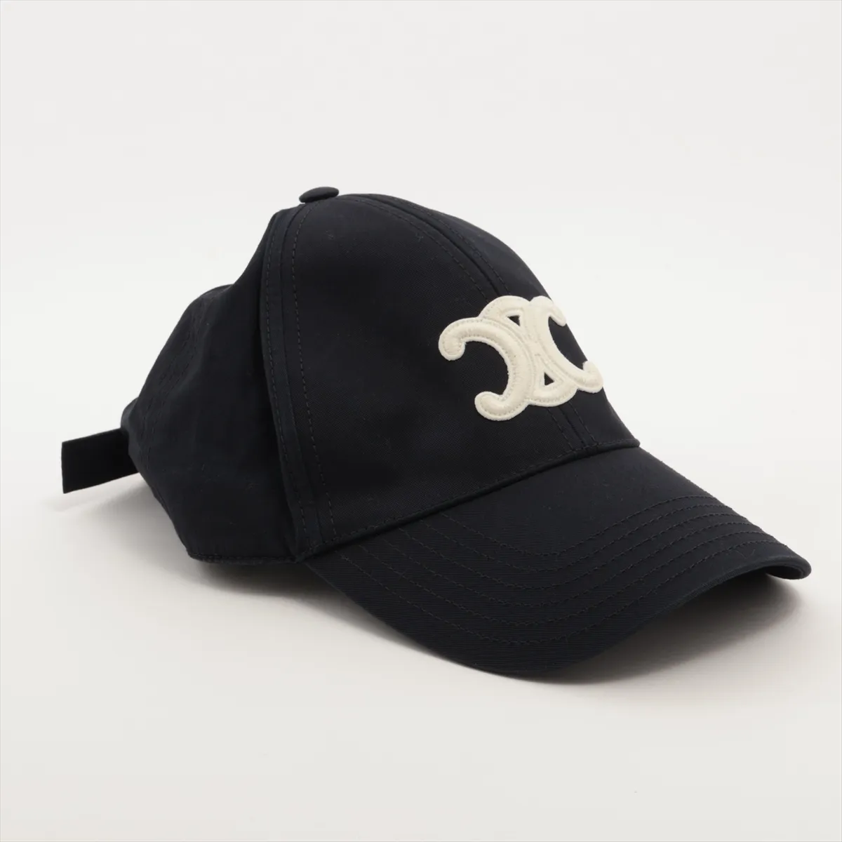 2AUT6969P Triomphe Cap, Size S, Cotton, Navy. — view 2