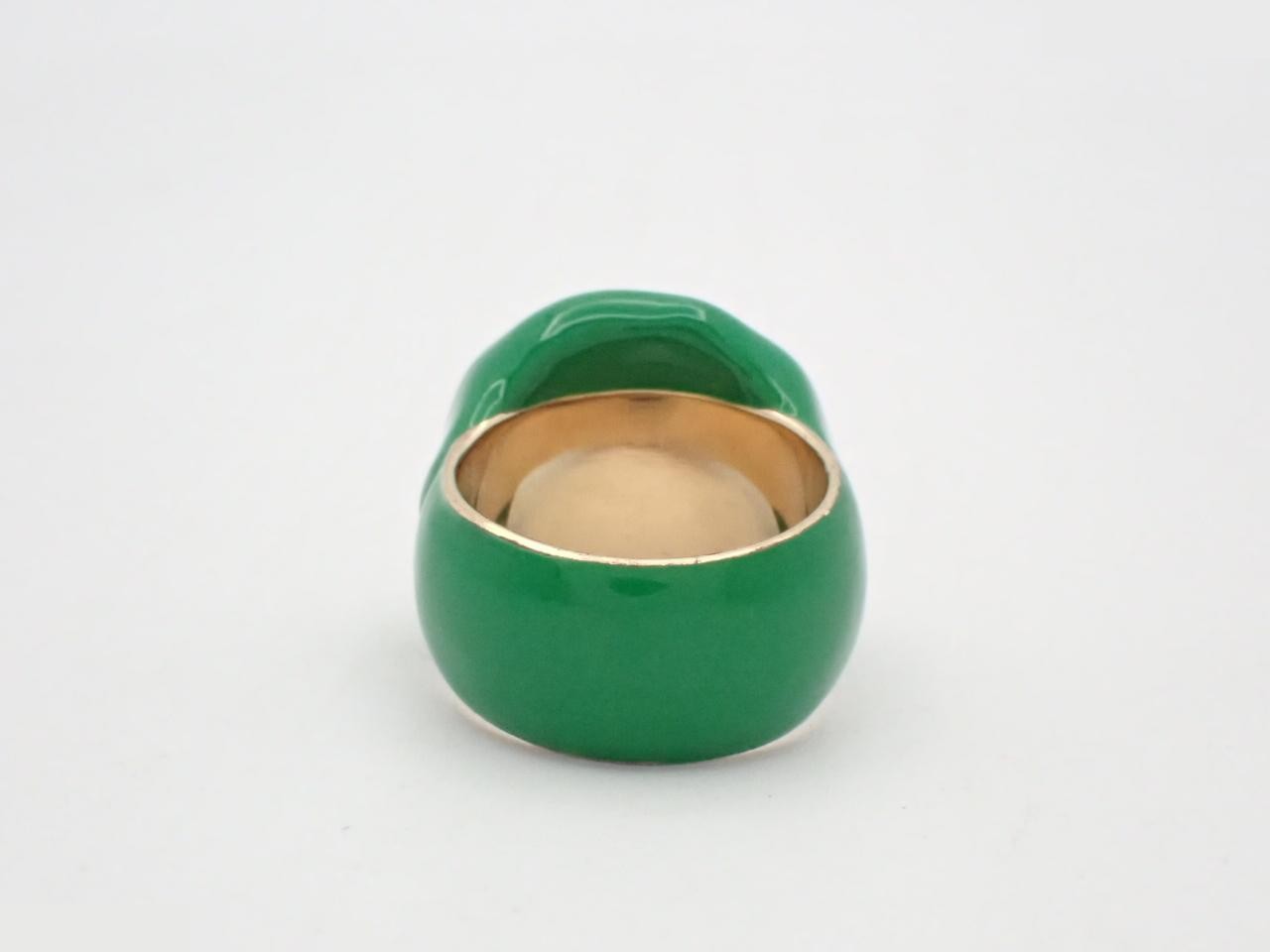 Ring, Ag925, 31.6g, enamel ring, size #21 — view 2