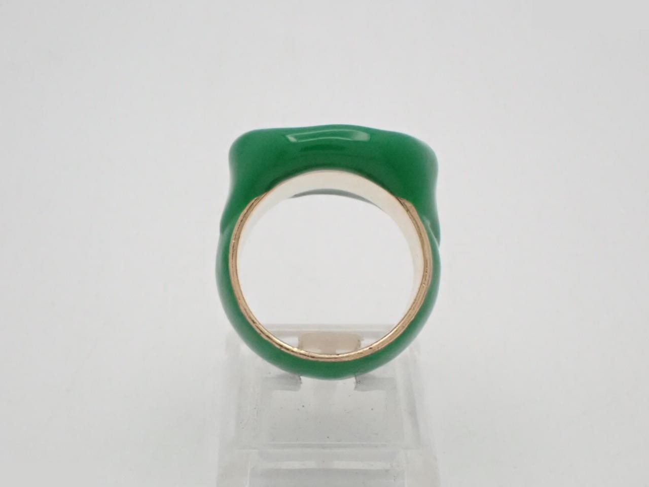 Ring, Ag925, 31.6g, enamel ring, size #21 — view 3