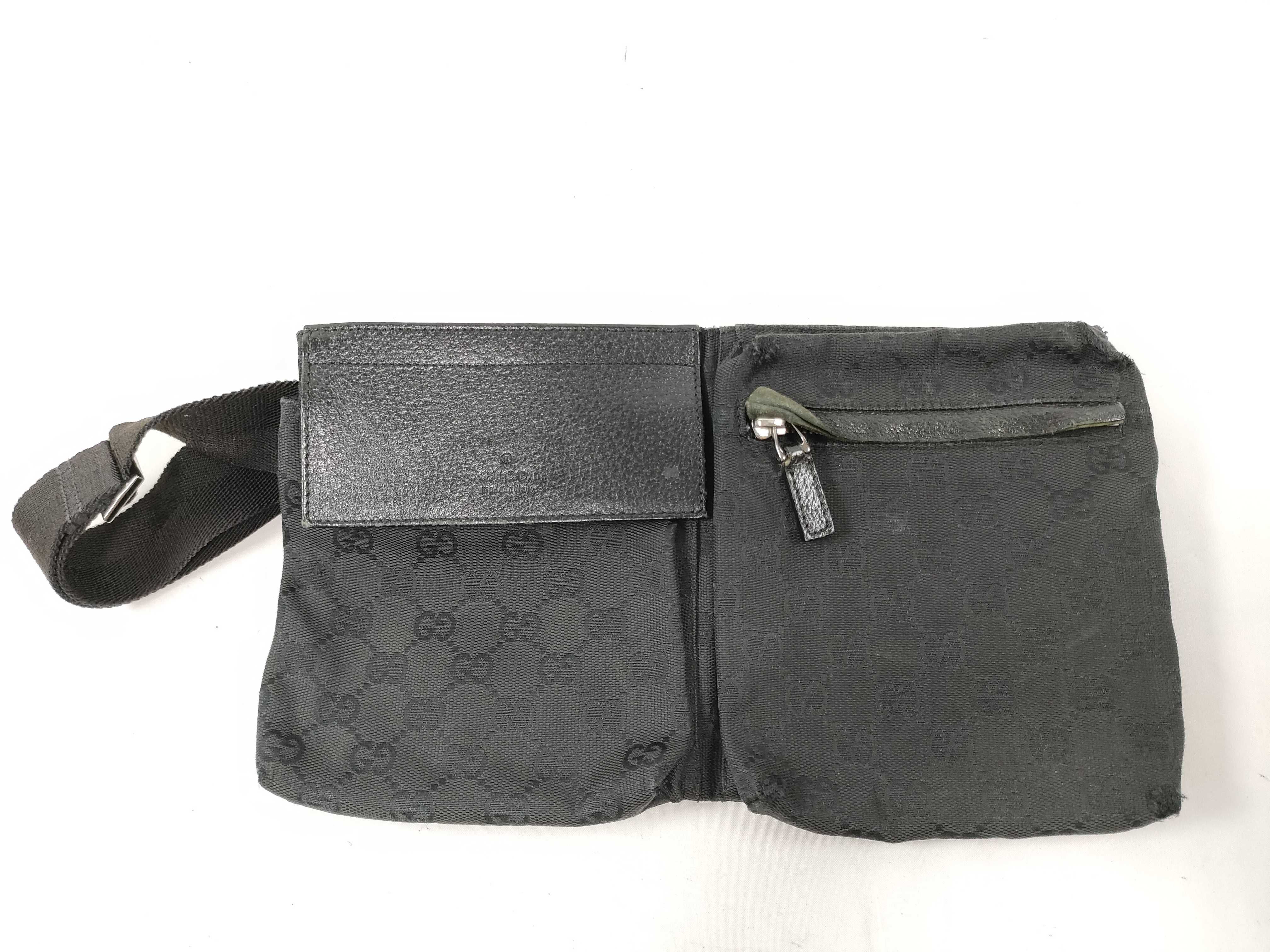waist bag, black.