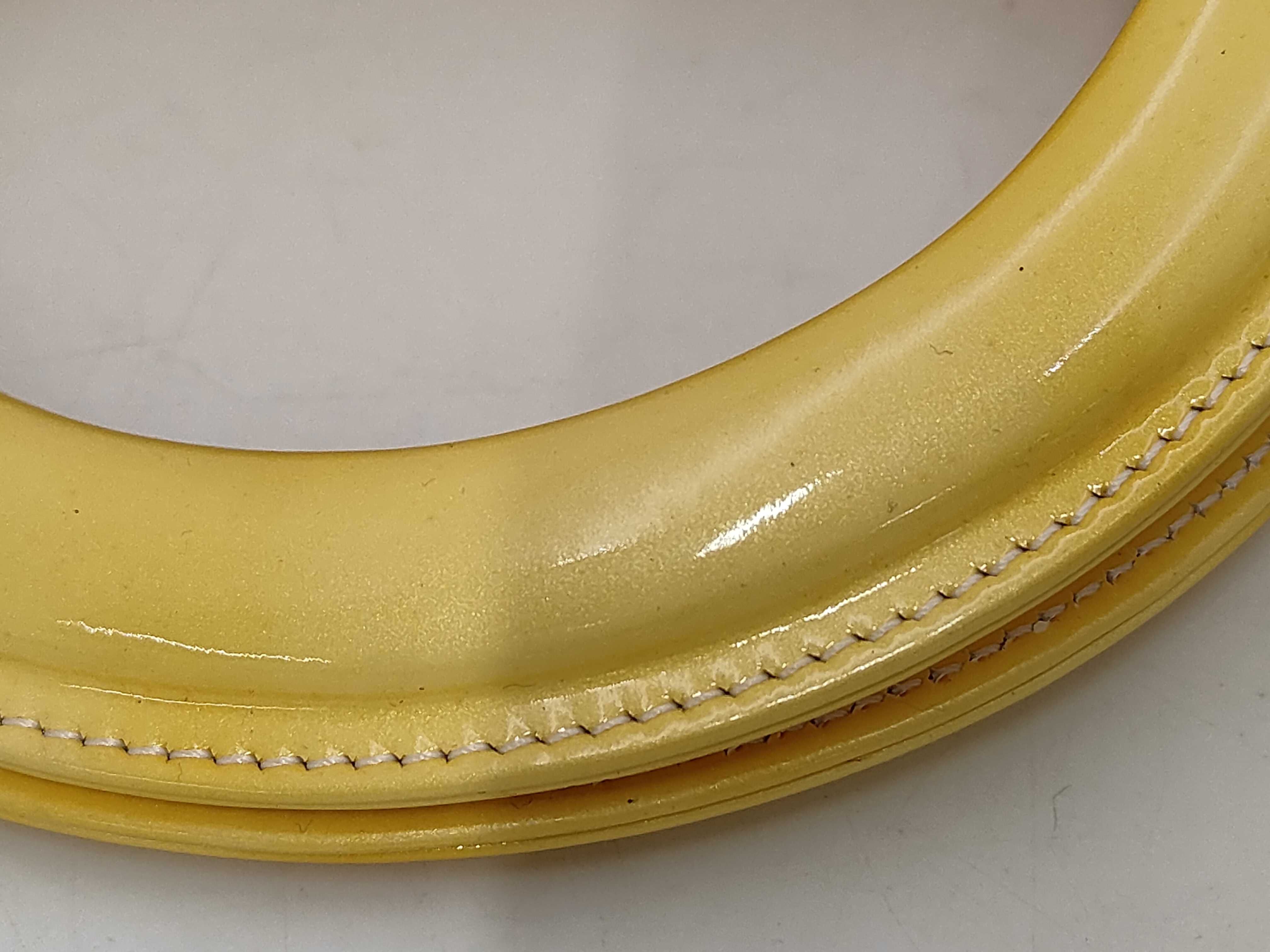 Lady Dior Trotter Lady Patina Leather Yellow Handbag — view 4
