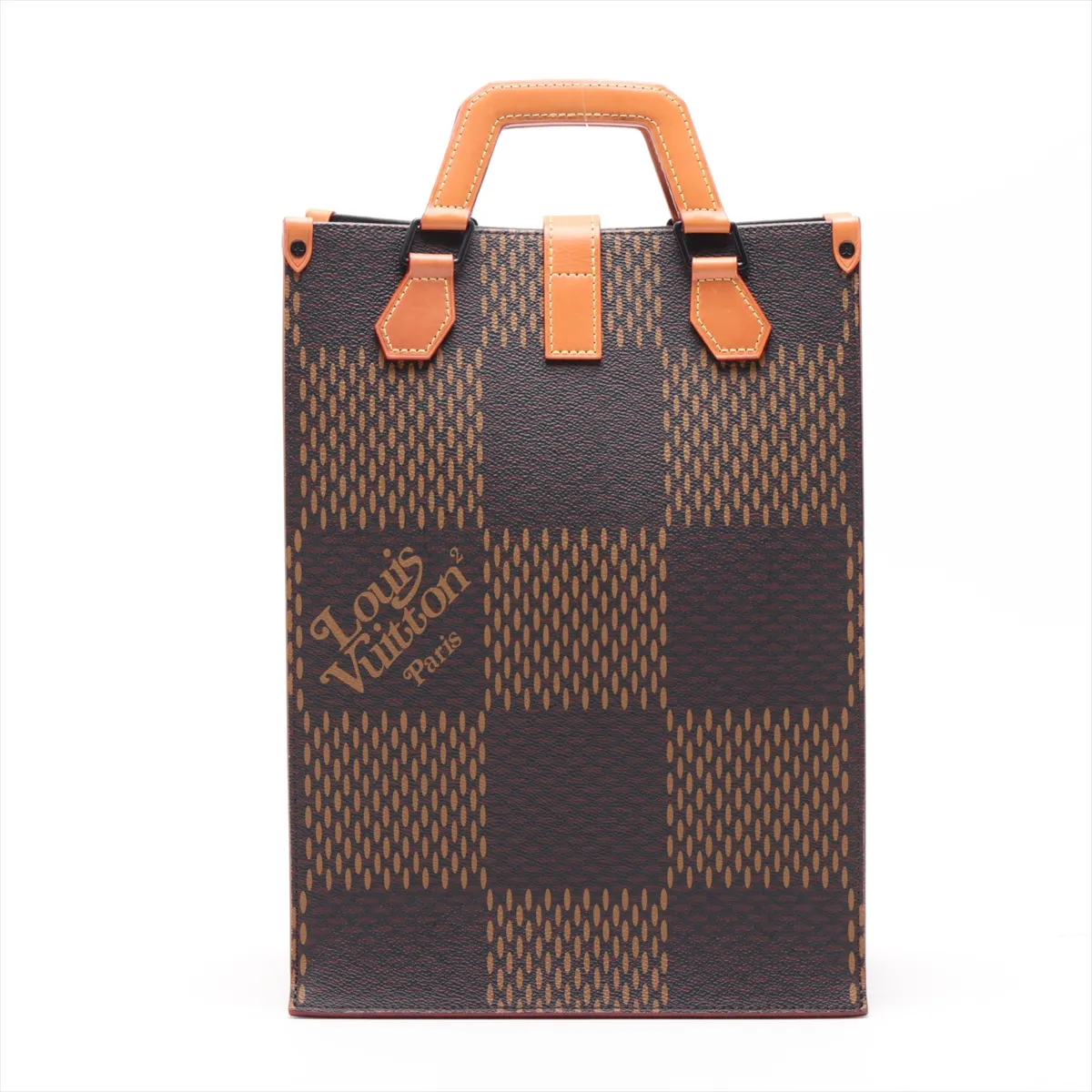x NIGO Damier Giant Mini Tote N40355 Brown FO4280 — view 2