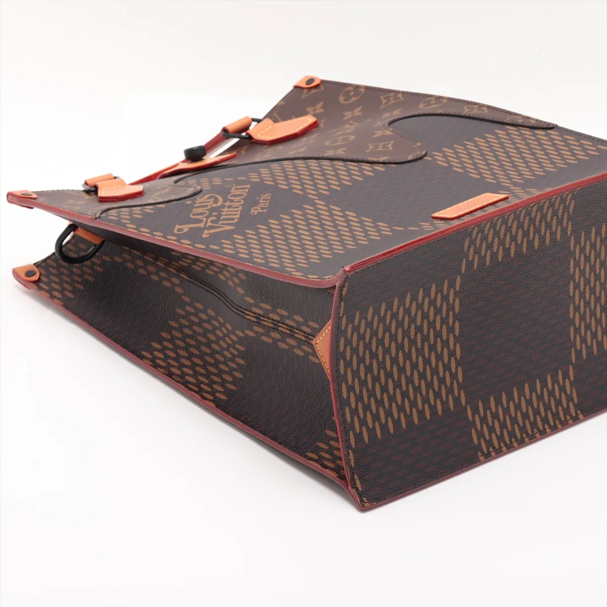 x NIGO Damier Giant Mini Tote N40355 Brown FO4280 — view 4