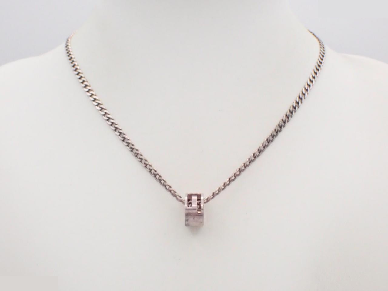 G-Ring Necklace, chain approximately 44cm, 925 sterling silver, 16.8g — view 3