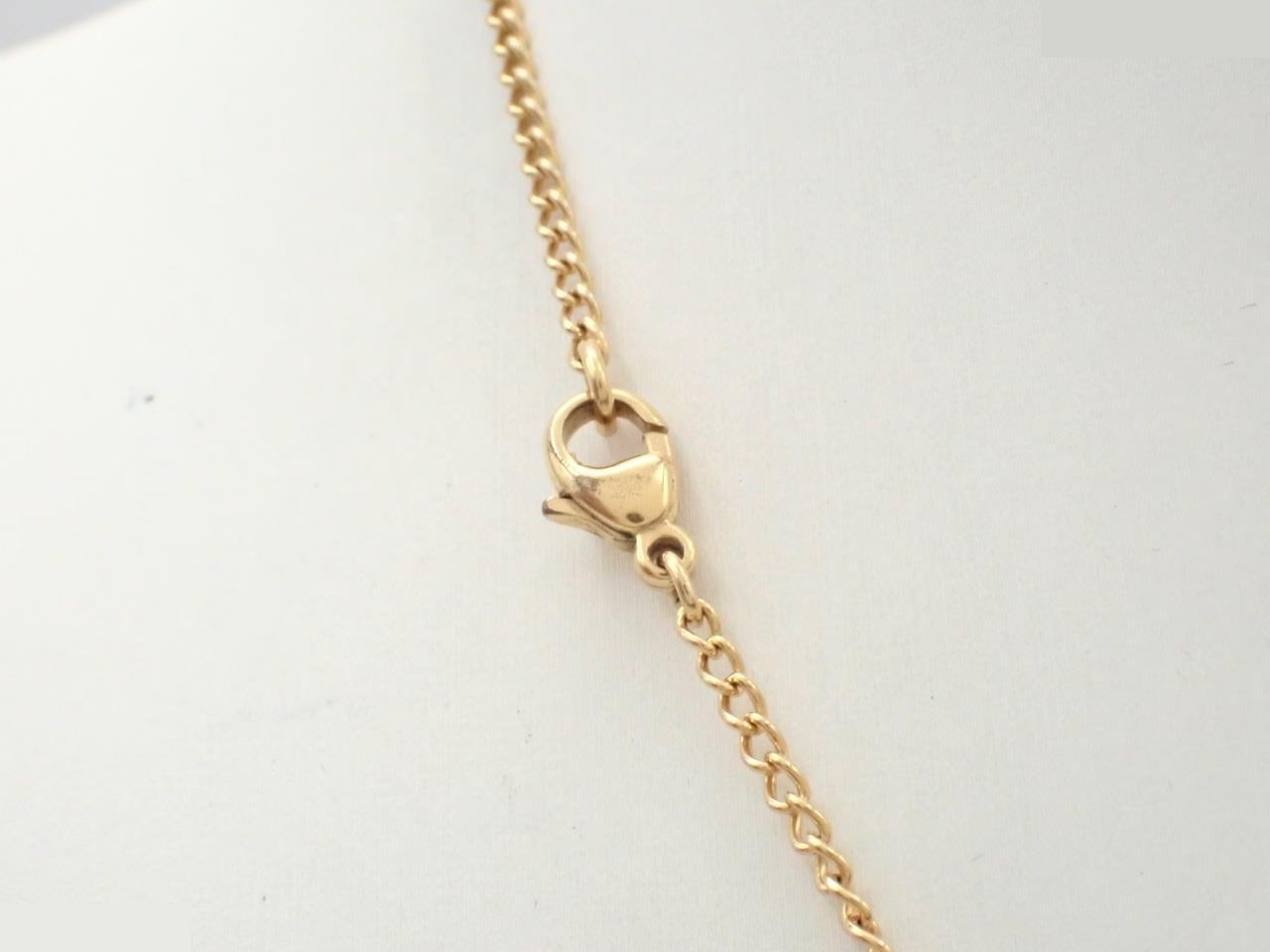 Coco Mark Necklace Pearl Gold 02A — view 2
