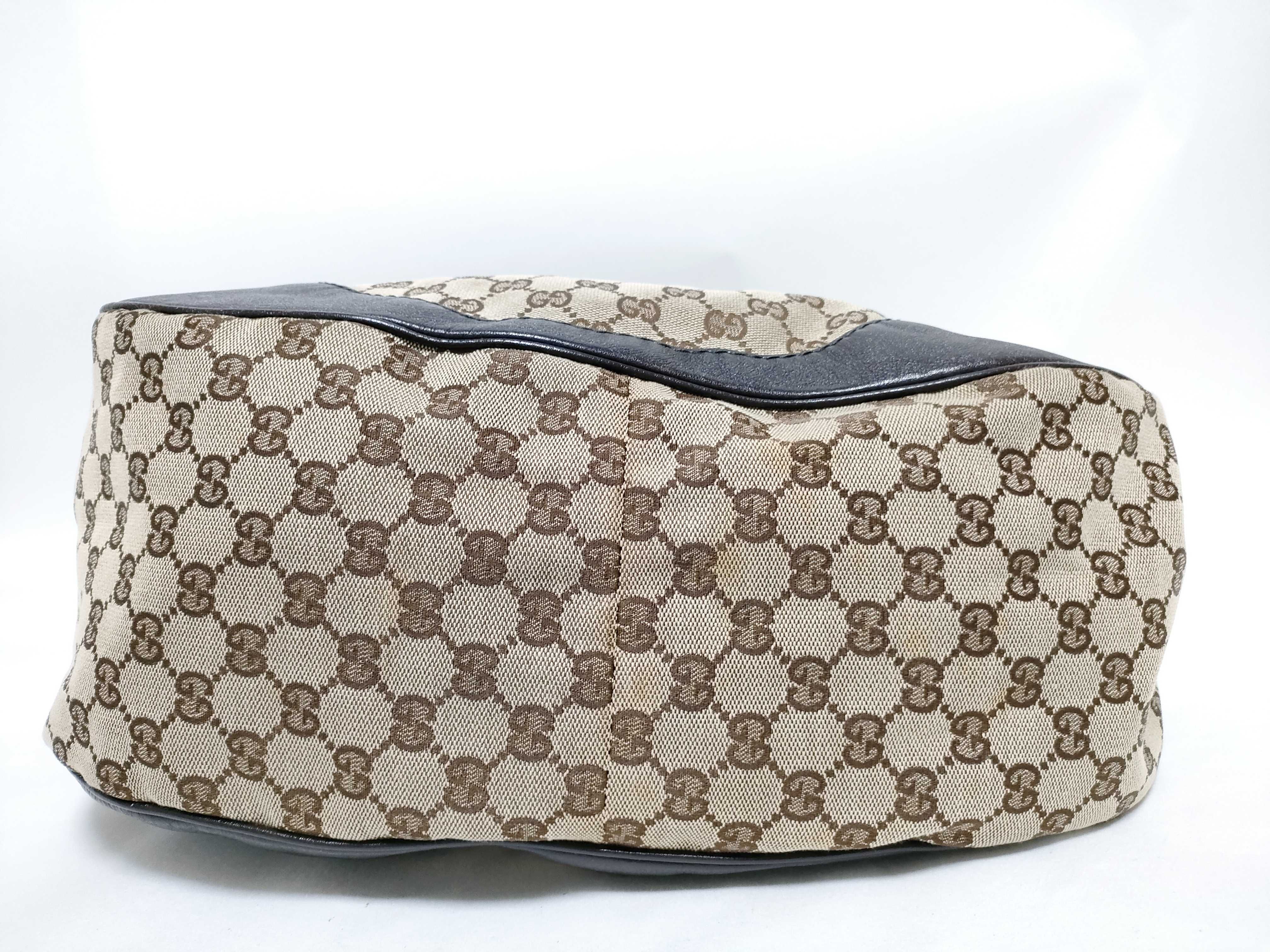 GG Canvas Shoulder Bag with Gold Hardware — view 7