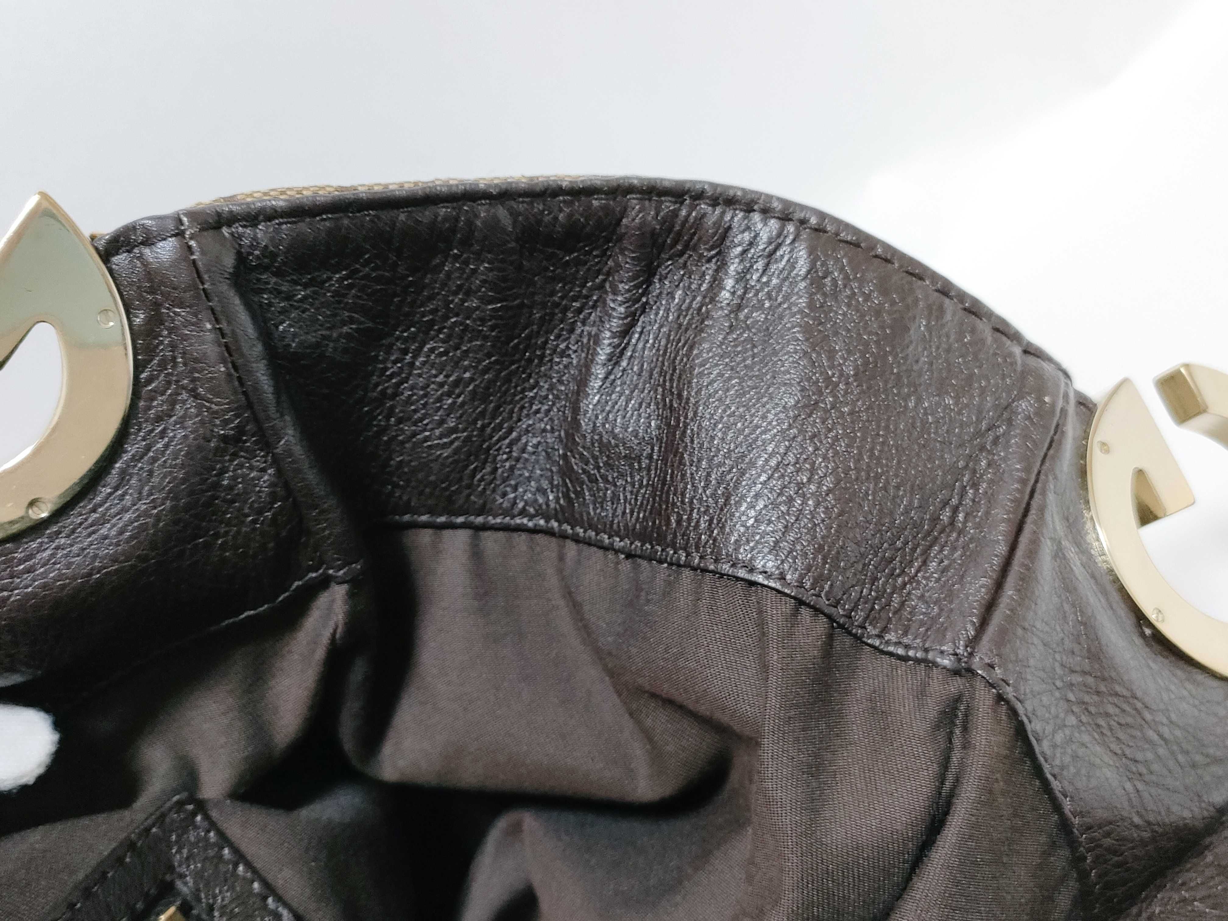 GG Canvas Shoulder Bag with Gold Hardware — view 8