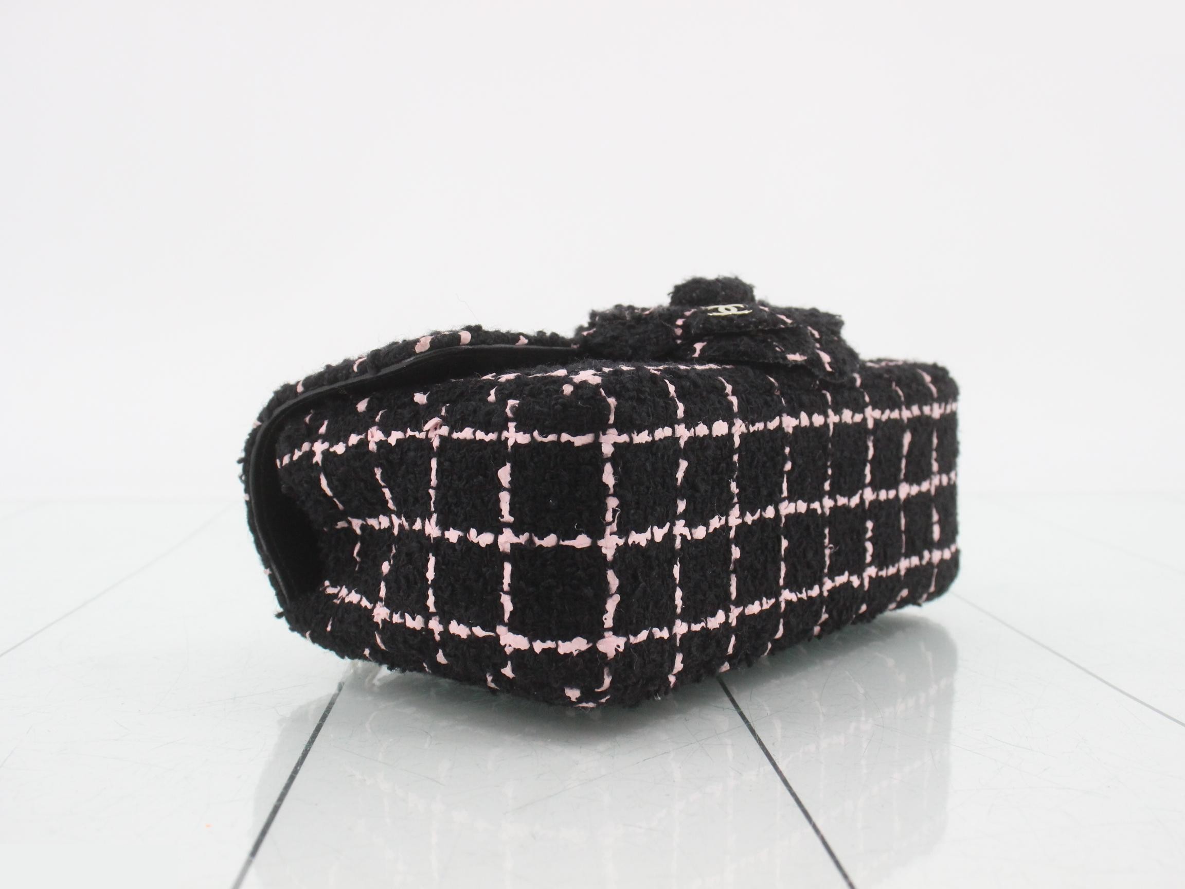 Tweed Mini Matelassé Square Shoulder Bag — view 5