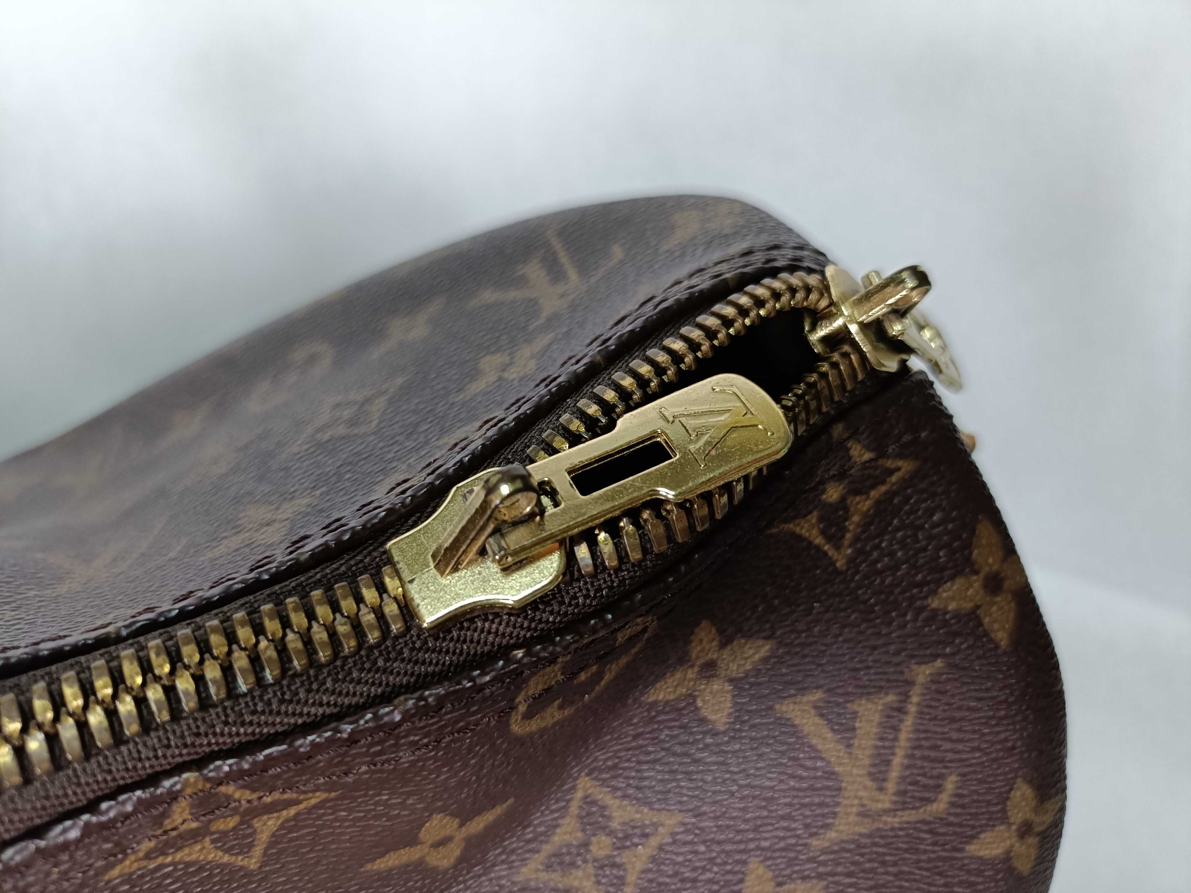 PH- Keepall Bandouliere Monogram Canvas Brown Travel Bag (Boston Bag) — view 7