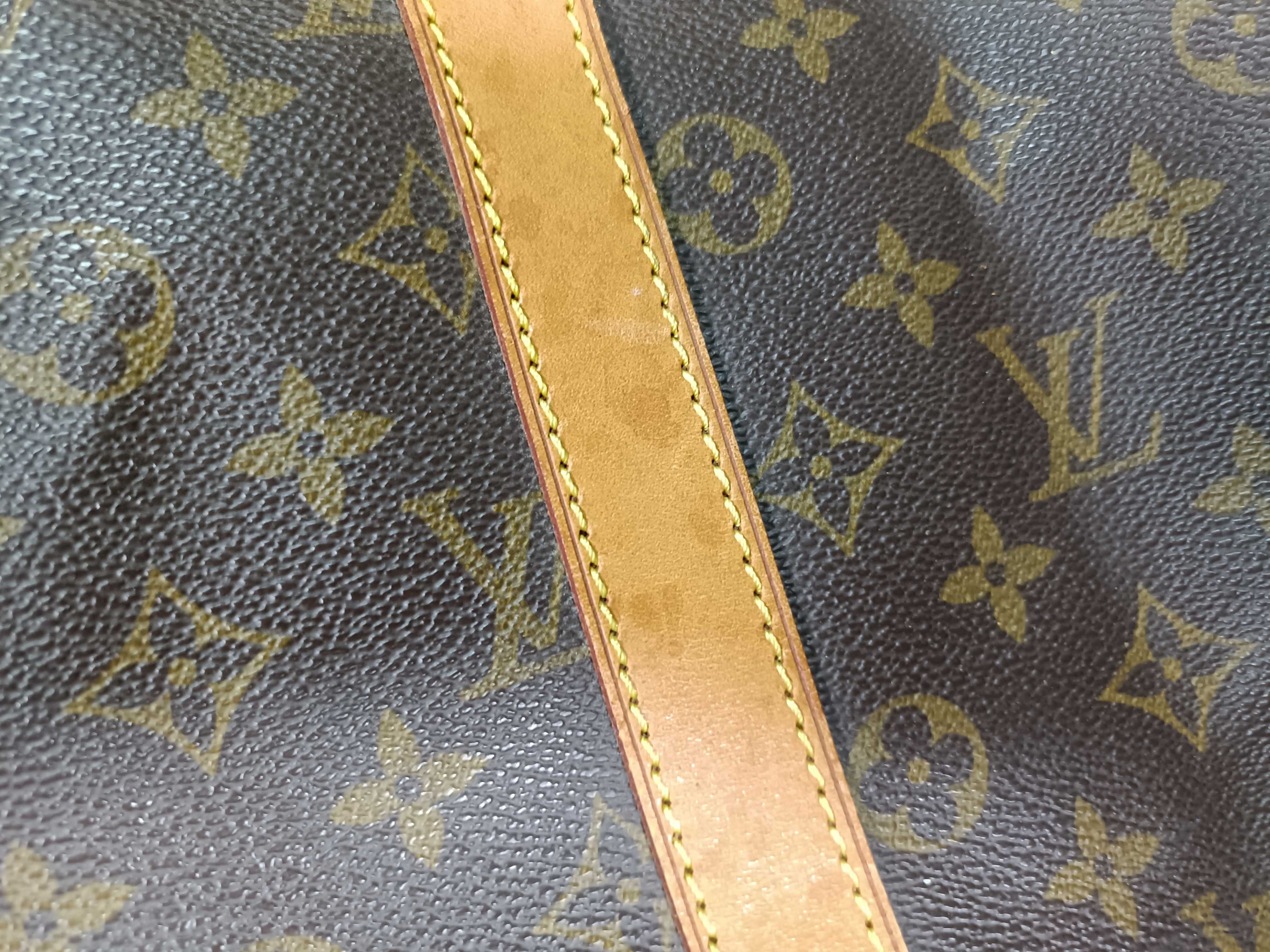 PH- Keepall Bandouliere Monogram Canvas Brown Travel Bag (Boston Bag) — view 10