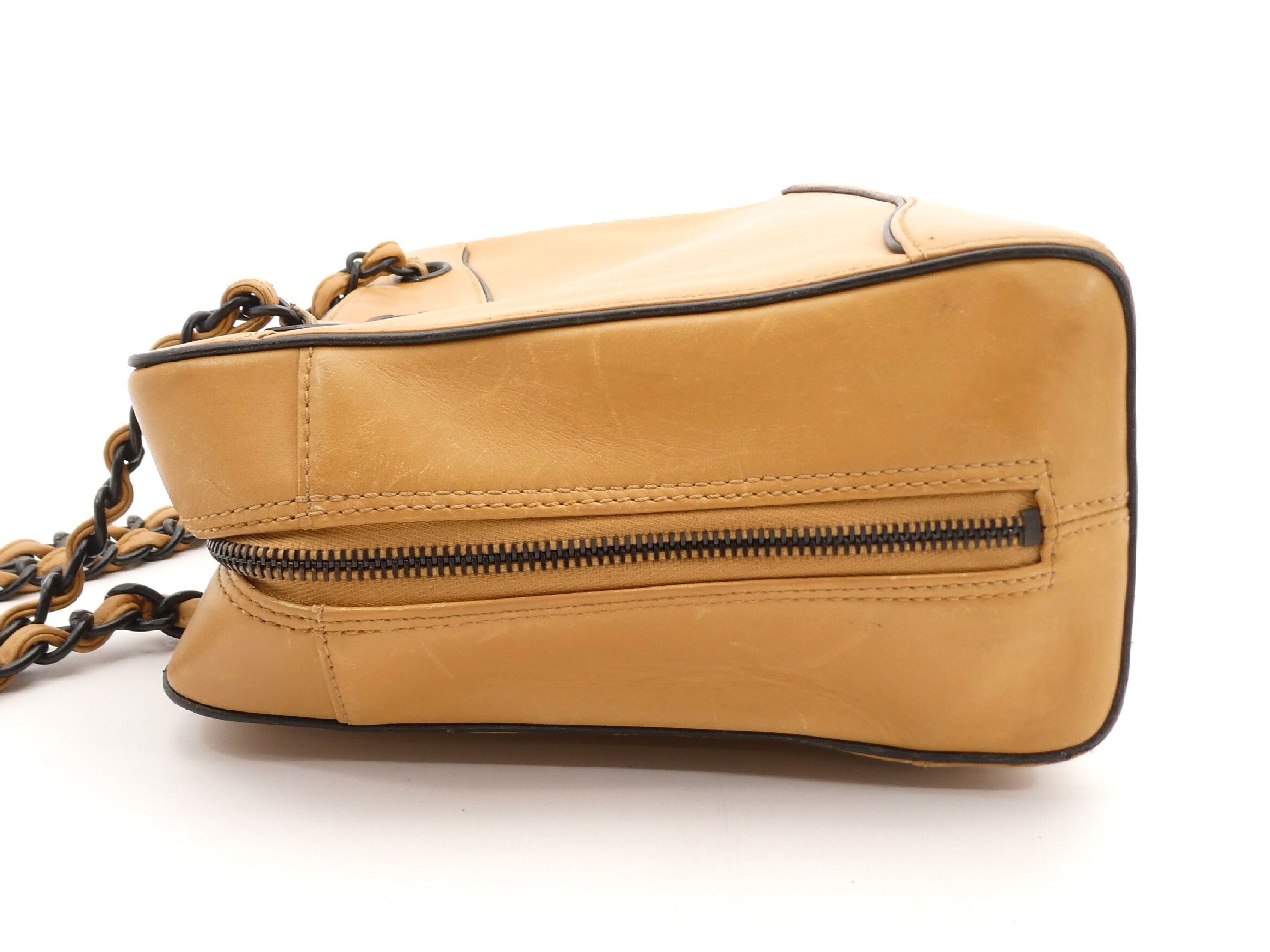 Coco Mark Leather Chain Shoulder Bag — view 3