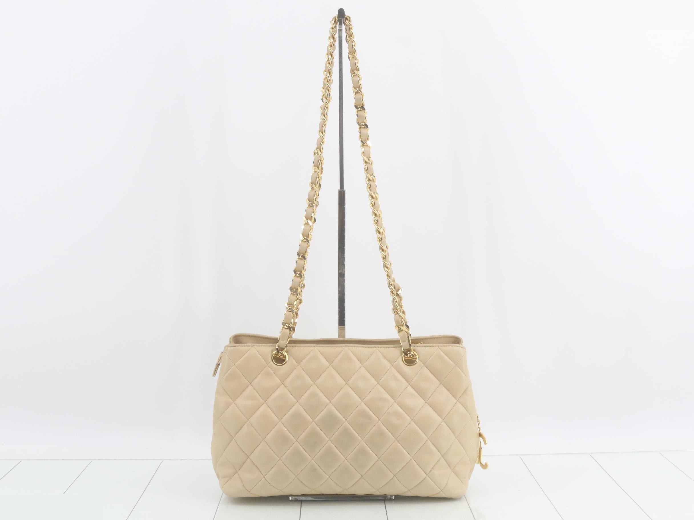 Matelassé Leather Chain Semi-Shoulder Bag — view 2