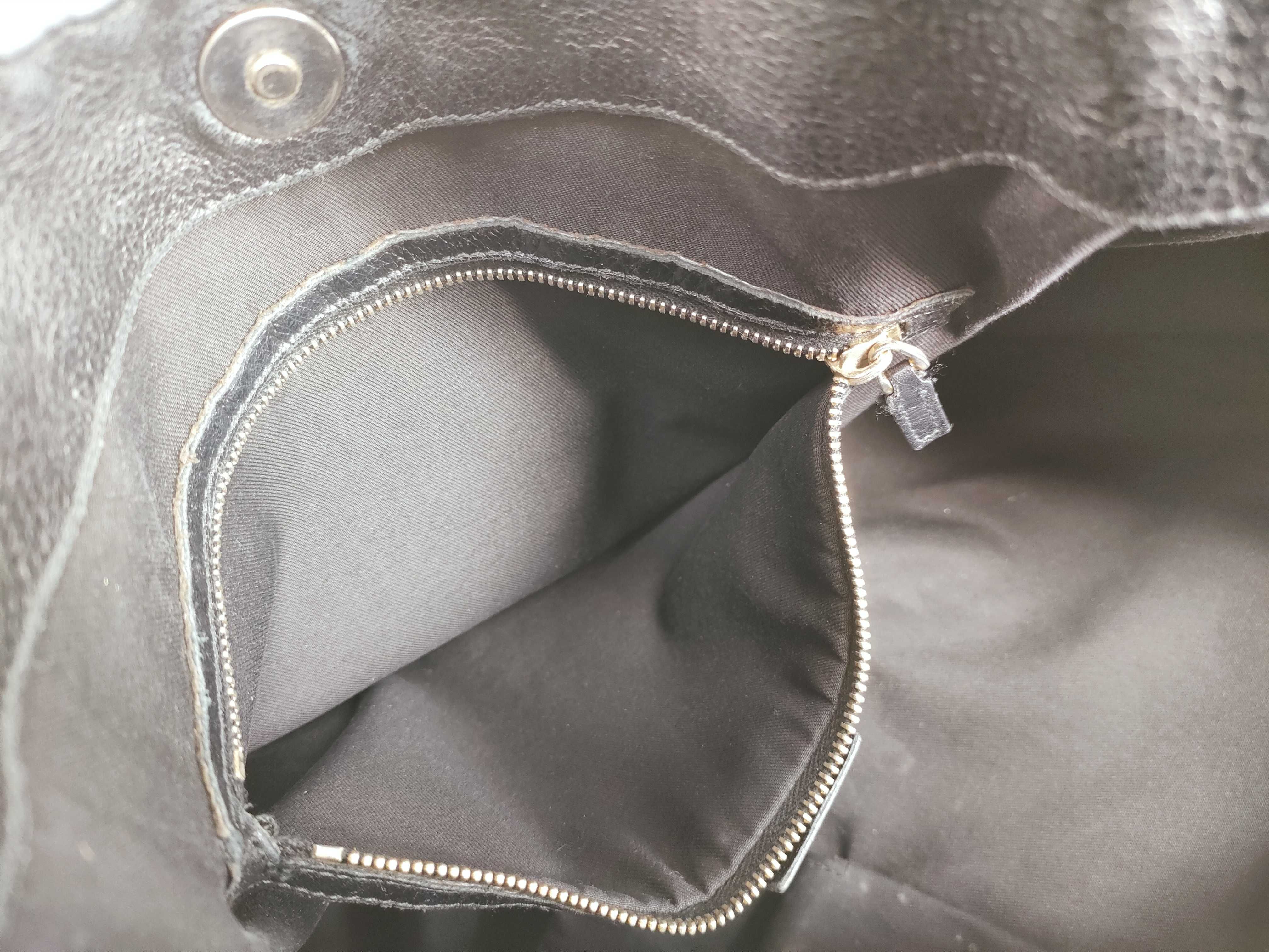 Guccissima Leather Shoulder Bag, Black, 203504 — view 12