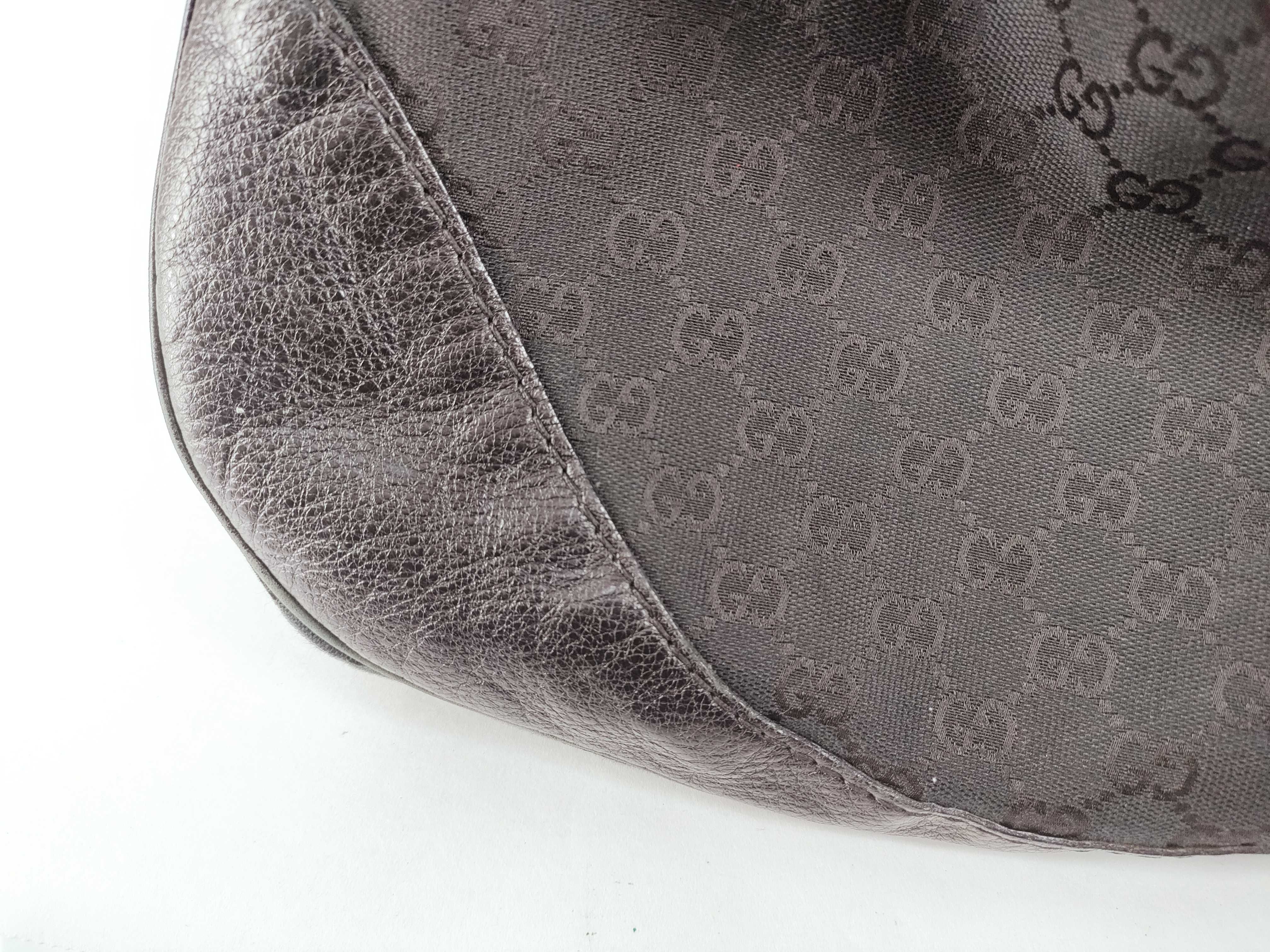 Guccissima Leather Shoulder Bag, Black, 203504 — view 13
