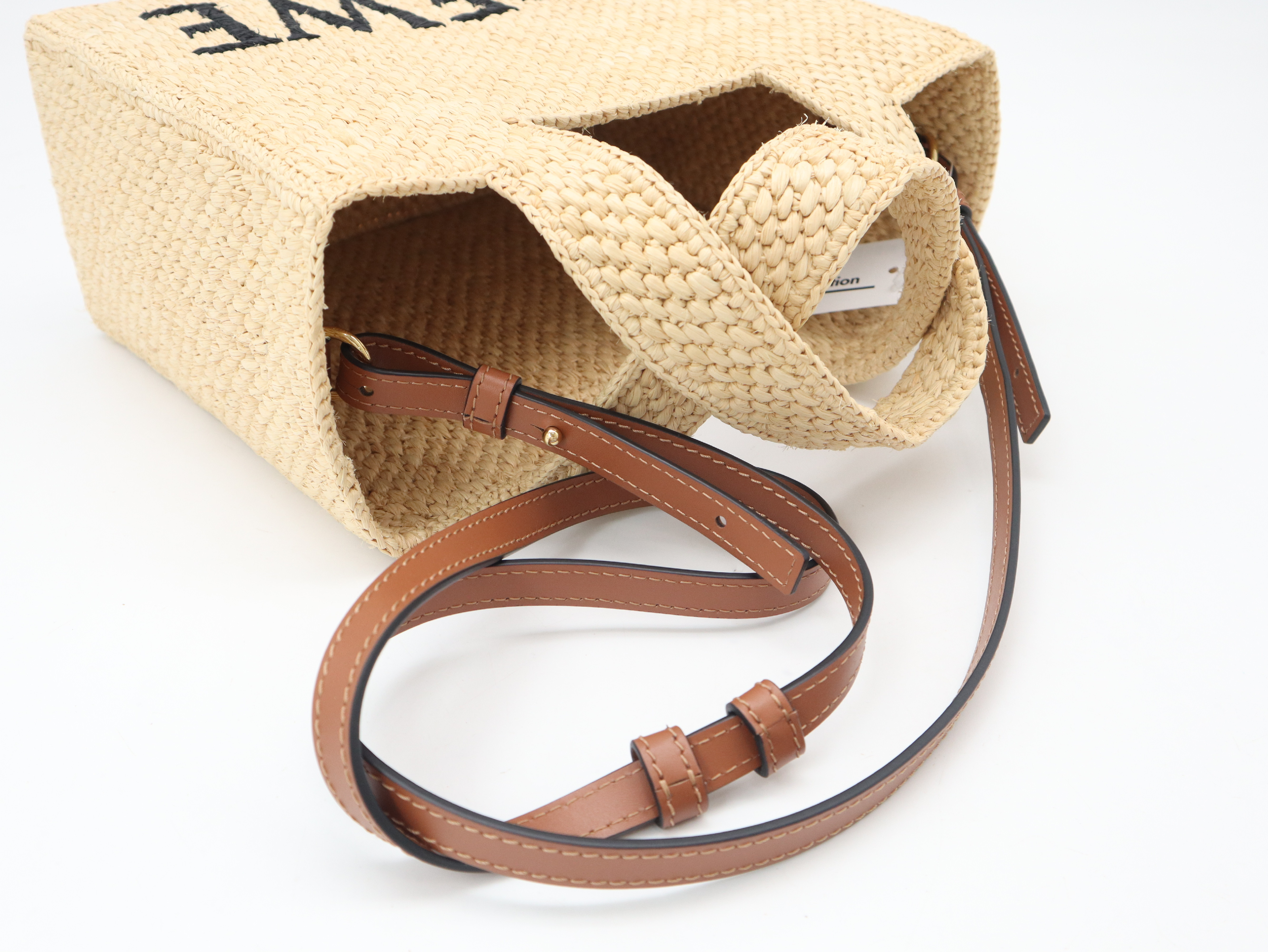 A685B59X03 Font 2-Way Raffia Tote Bag — view 6