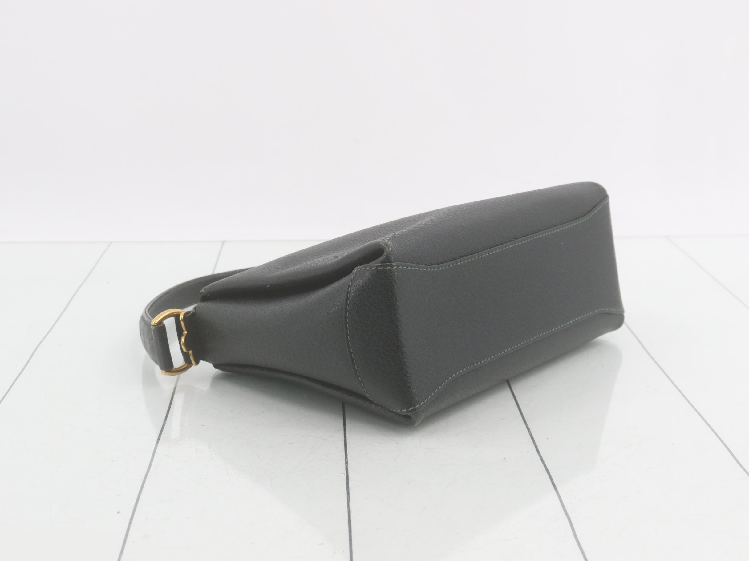 Bamboo Turnlock Shoulder Bag Green — view 5