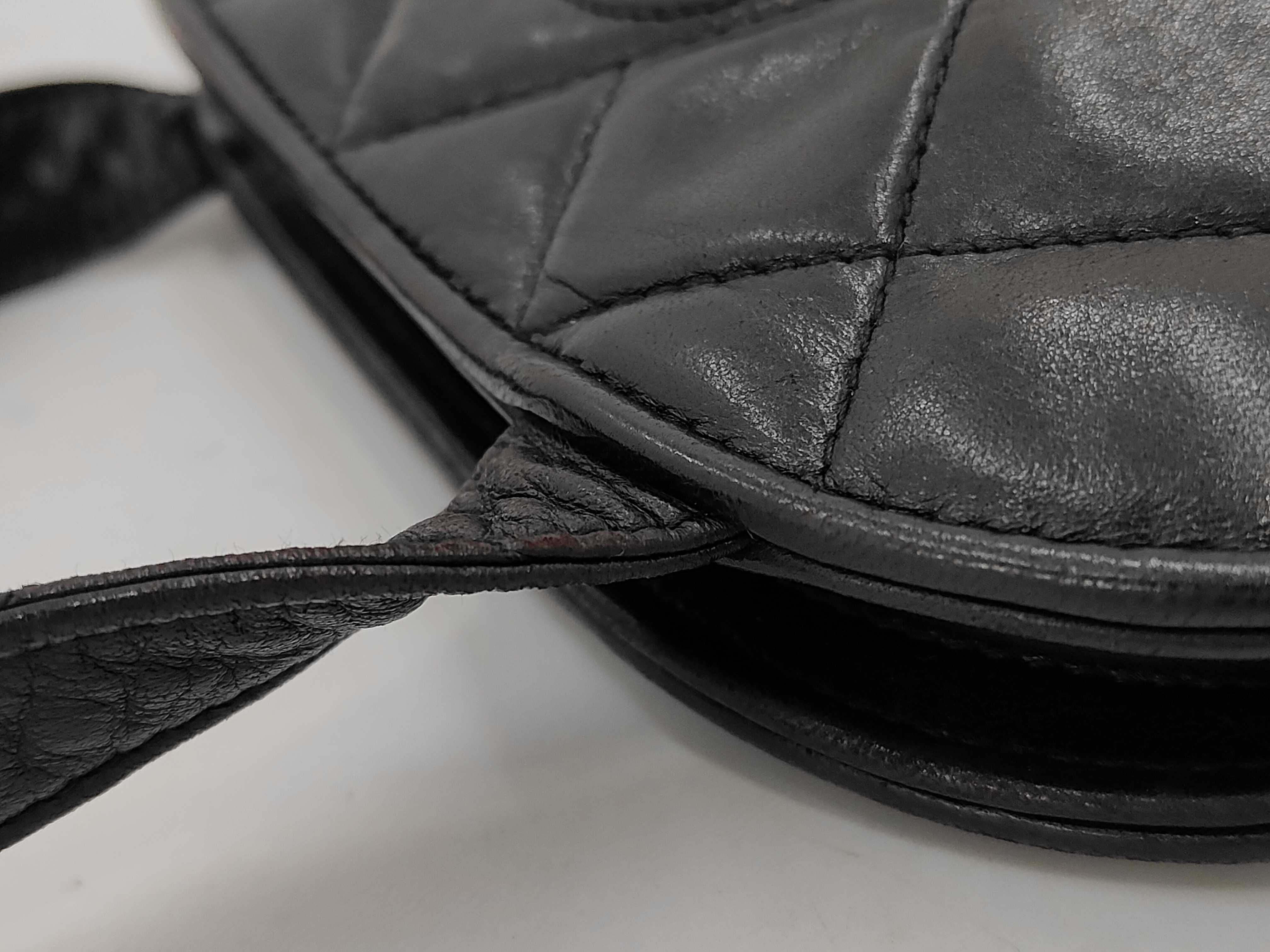 Lambskin Mat Fringe Ball Chain Shoulder Bag — view 5
