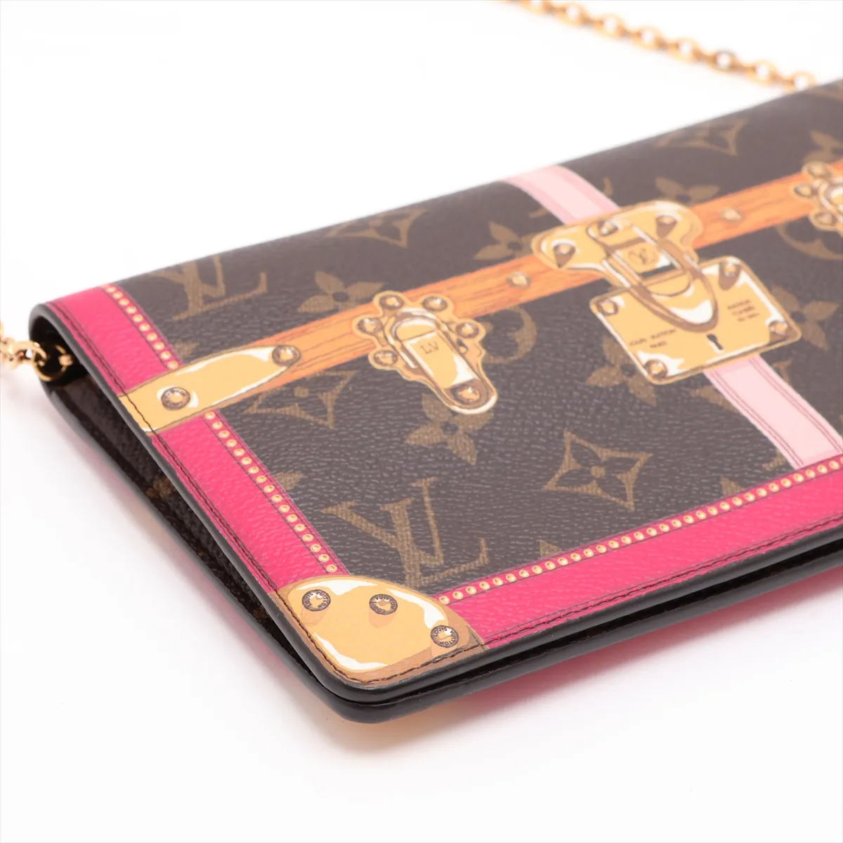Monogram Summer Trunk Pochette Weekend M62456 UB1128 Brown x Pink — view 4