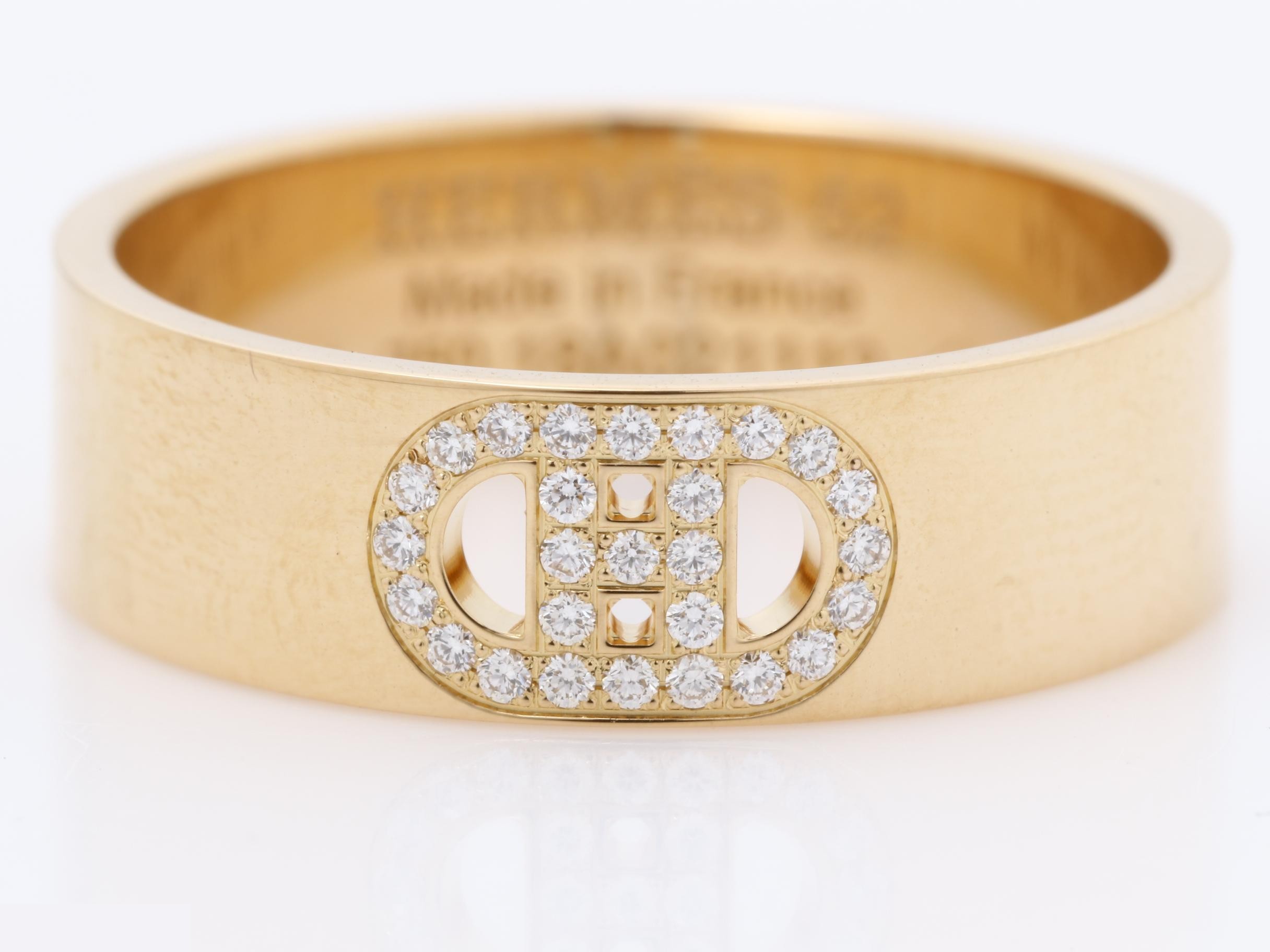 Au750 PG H Dunkle Ring, Size 52, 4.8g, Diamond — view 2