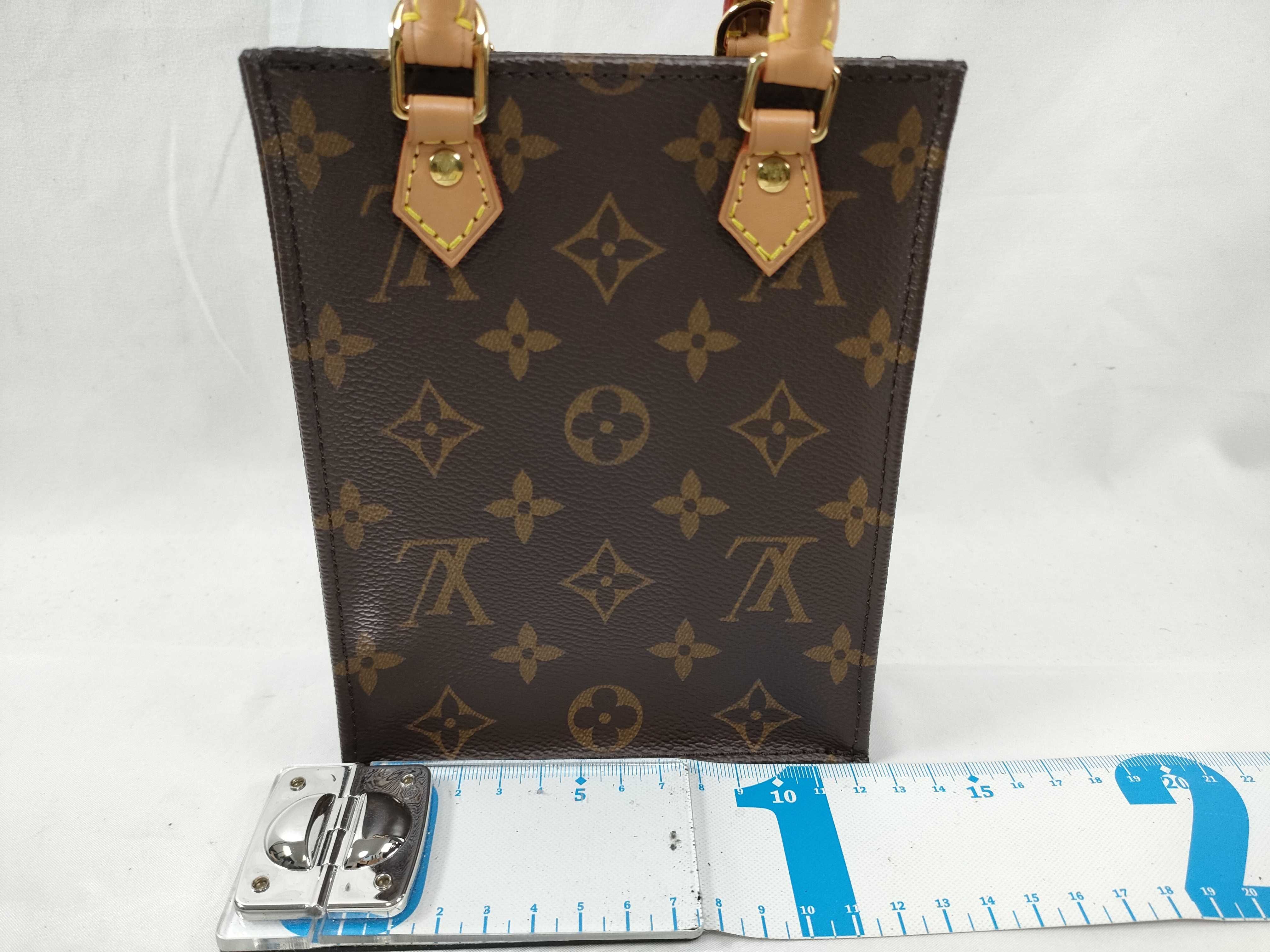 Monogram M69442 Monogram Petite Sac Plat Handbag with Shoulder Strap — view 2
