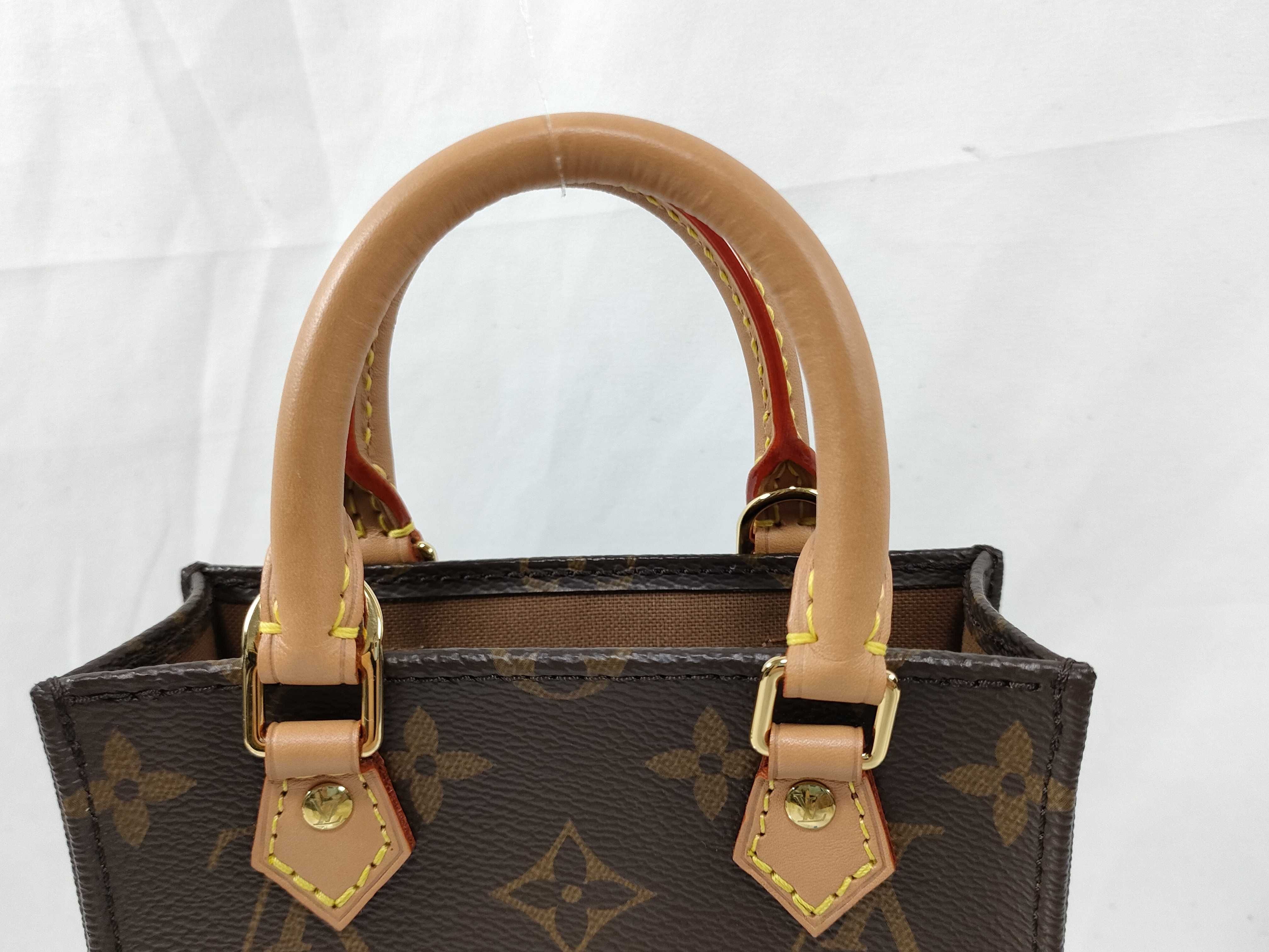 Monogram M69442 Monogram Petite Sac Plat Handbag with Shoulder Strap — view 3