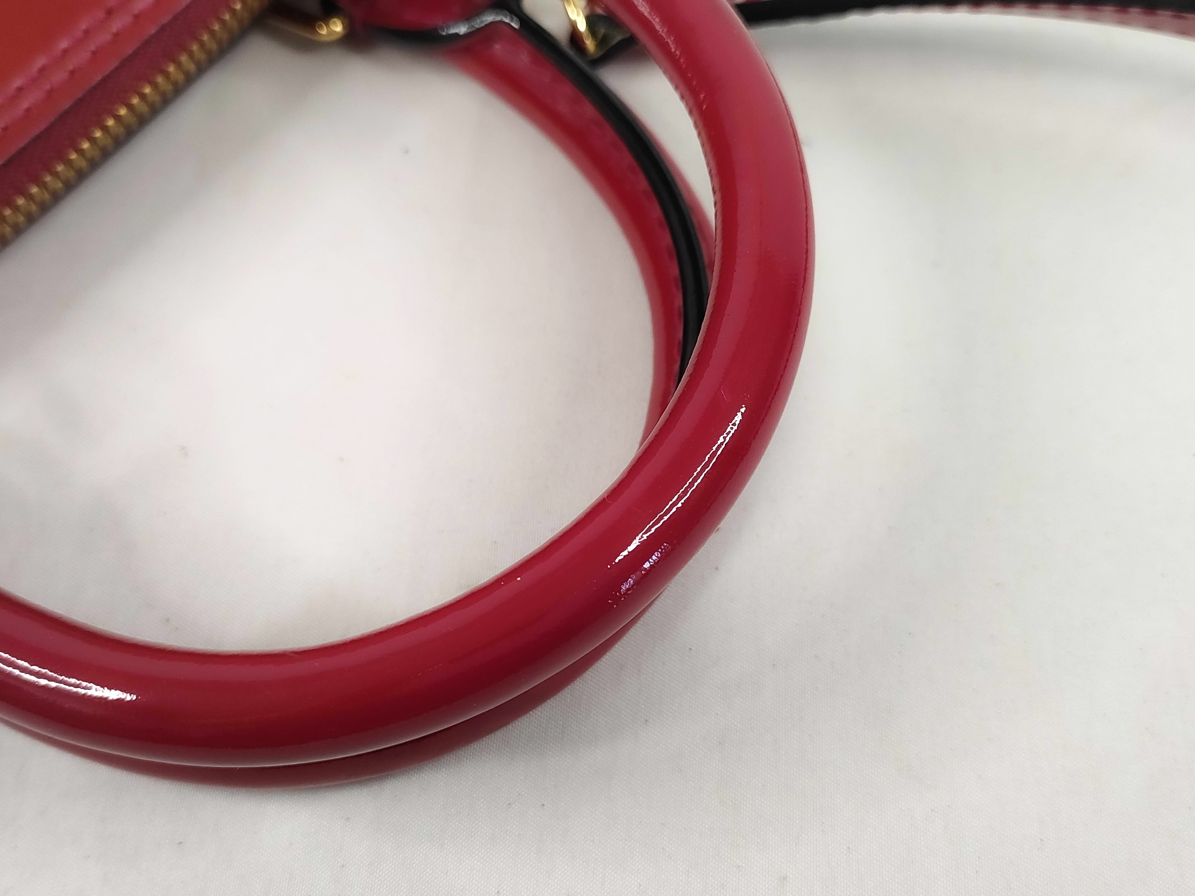Monogram Vernis M91771 Alma BB Rose Indien MI5102 Handbag — view 5