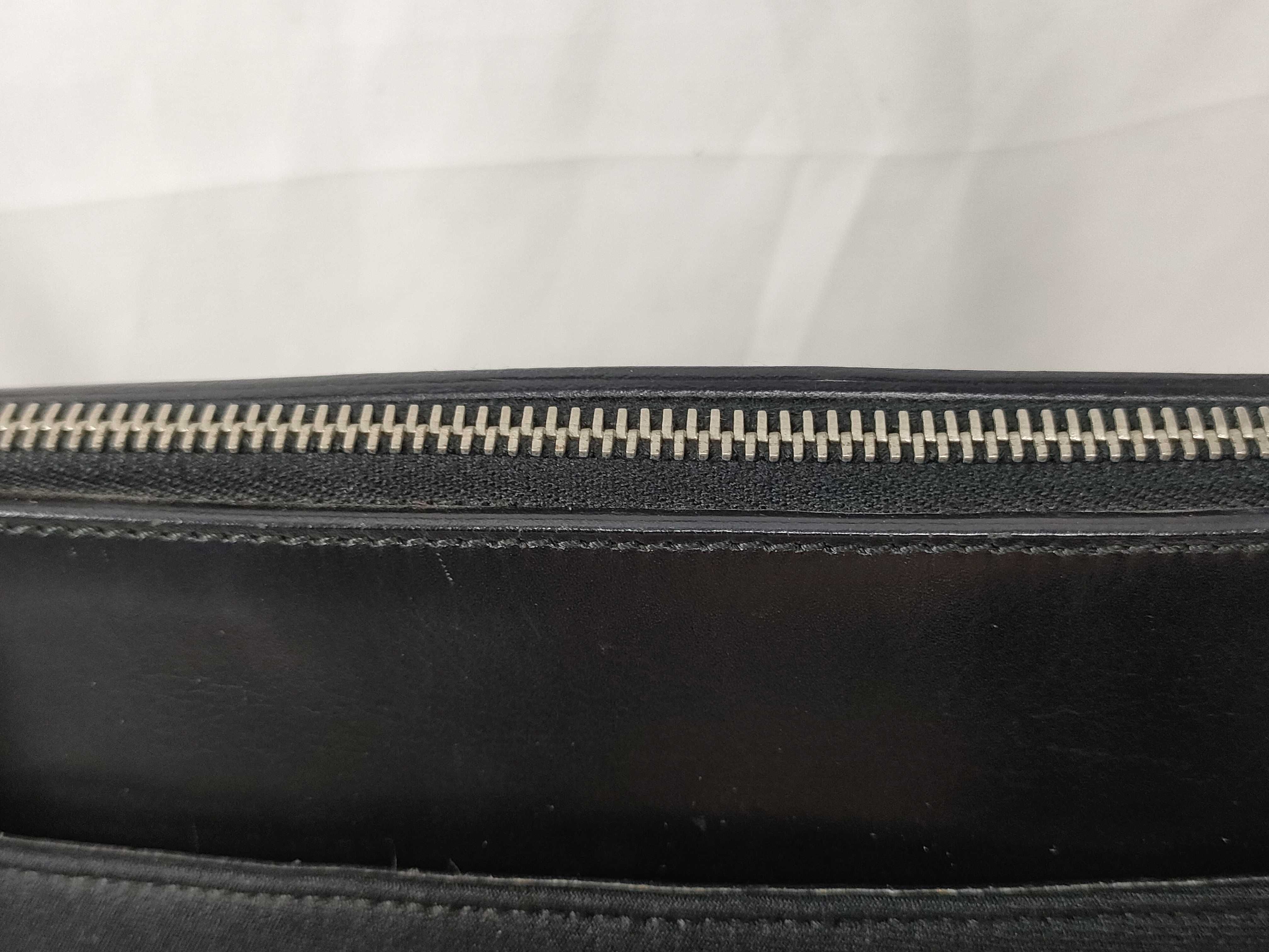Neoprene x Leather Black Tote Bag with Card Holder — view 5