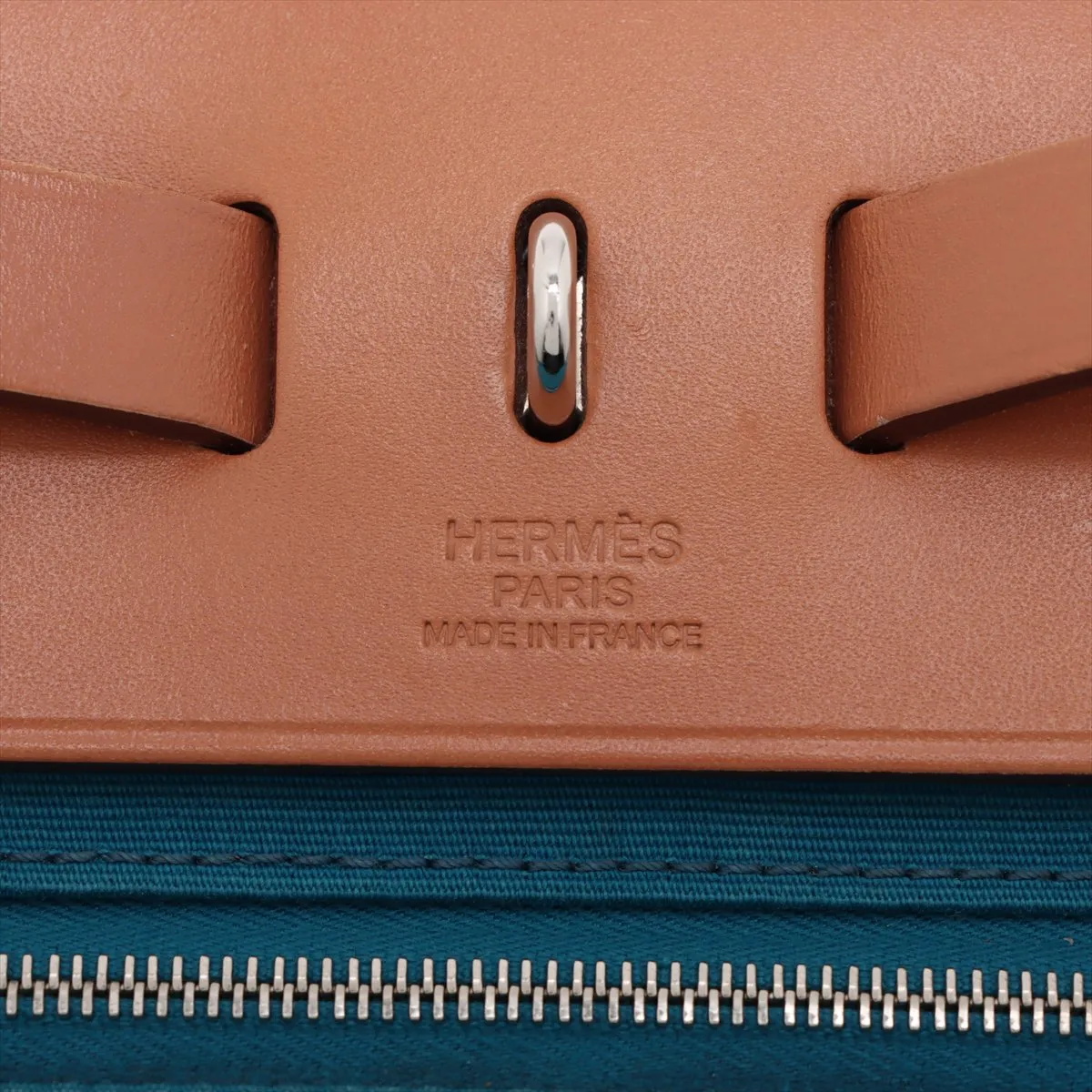 Ale Bag Zip PM Toile Officier Blue Zanzibar x Natural Silver Hardware R:2014 — view 11