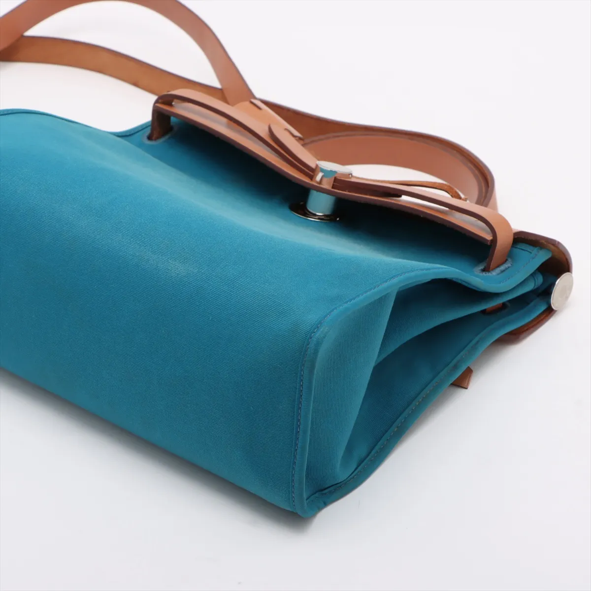 Ale Bag Zip PM Toile Officier Blue Zanzibar x Natural Silver Hardware R:2014 — view 3