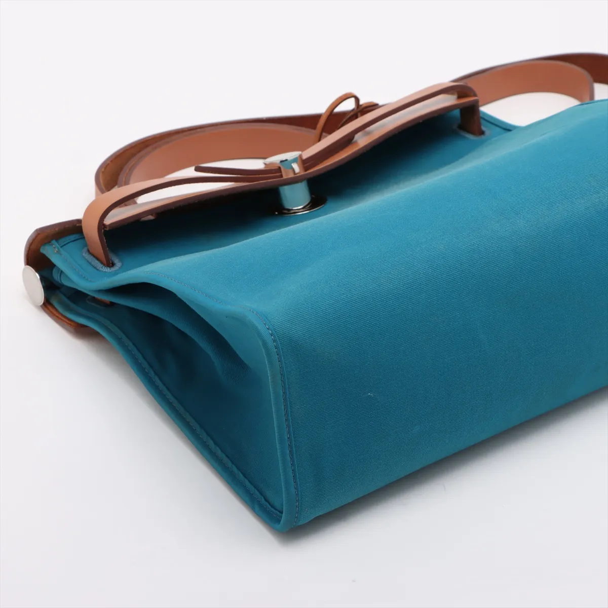 Ale Bag Zip PM Toile Officier Blue Zanzibar x Natural Silver Hardware R:2014 — view 4