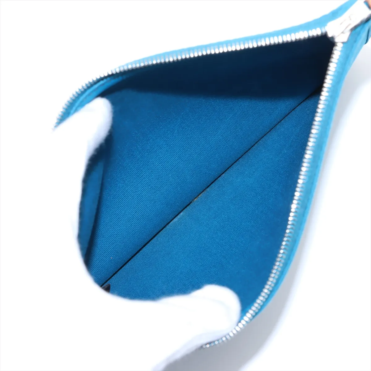 Ale Bag Zip PM Toile Officier Blue Zanzibar x Natural Silver Hardware R:2014 — view 9