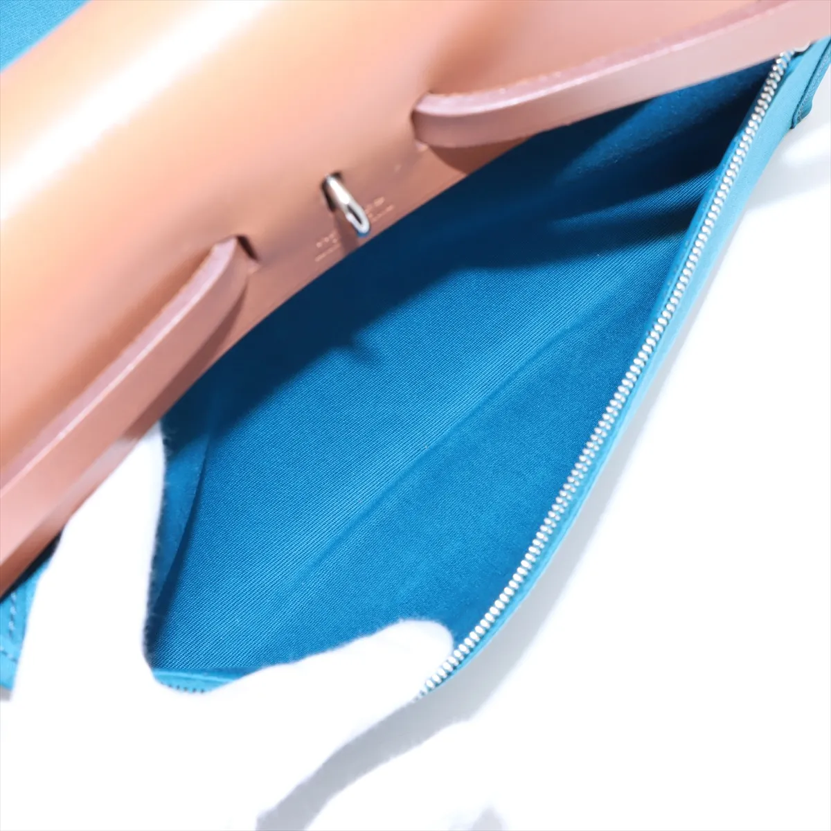 Ale Bag Zip PM Toile Officier Blue Zanzibar x Natural Silver Hardware R:2014 — view 10