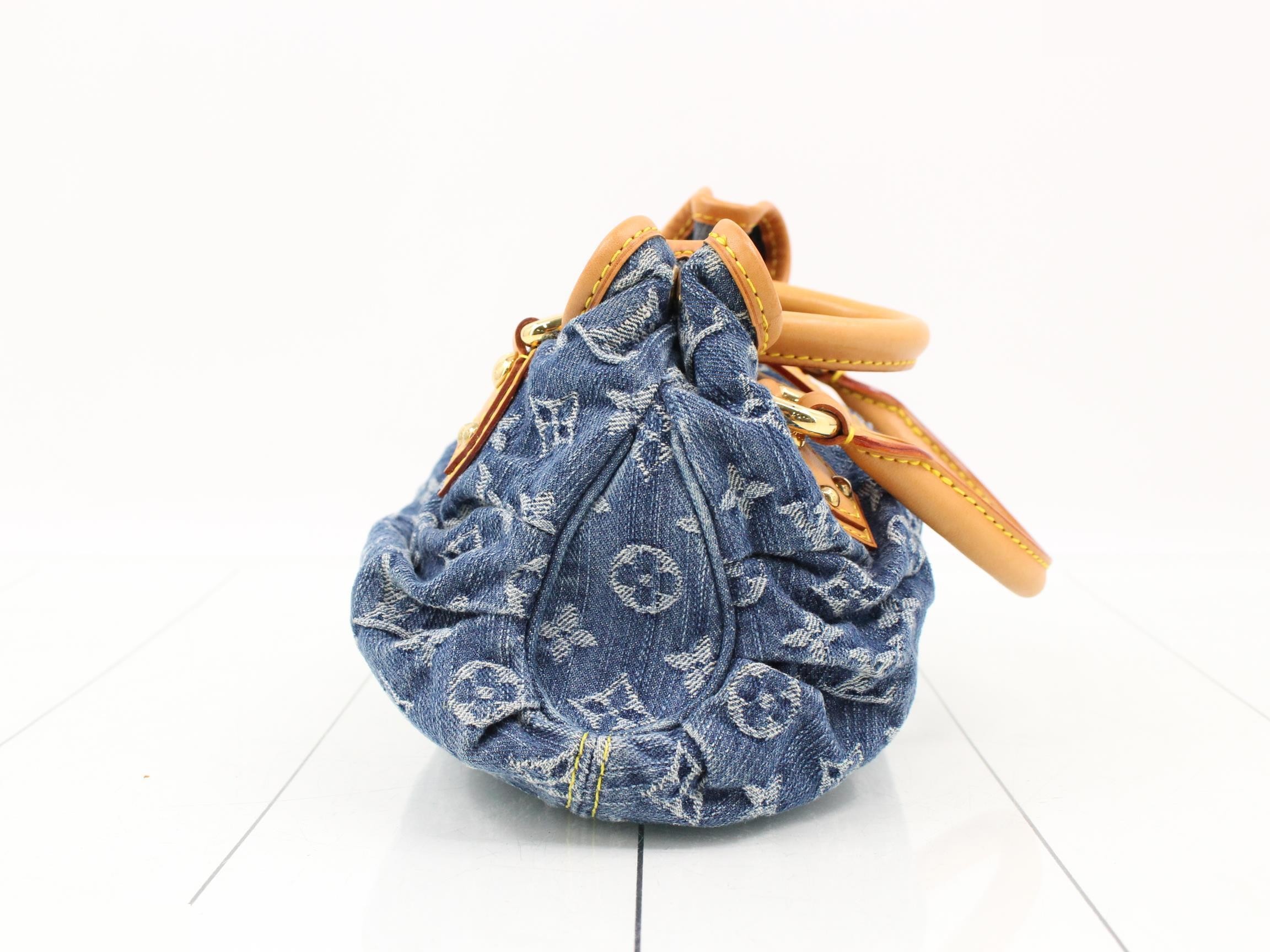 Pleaty Blue Monogram Denim — view 3