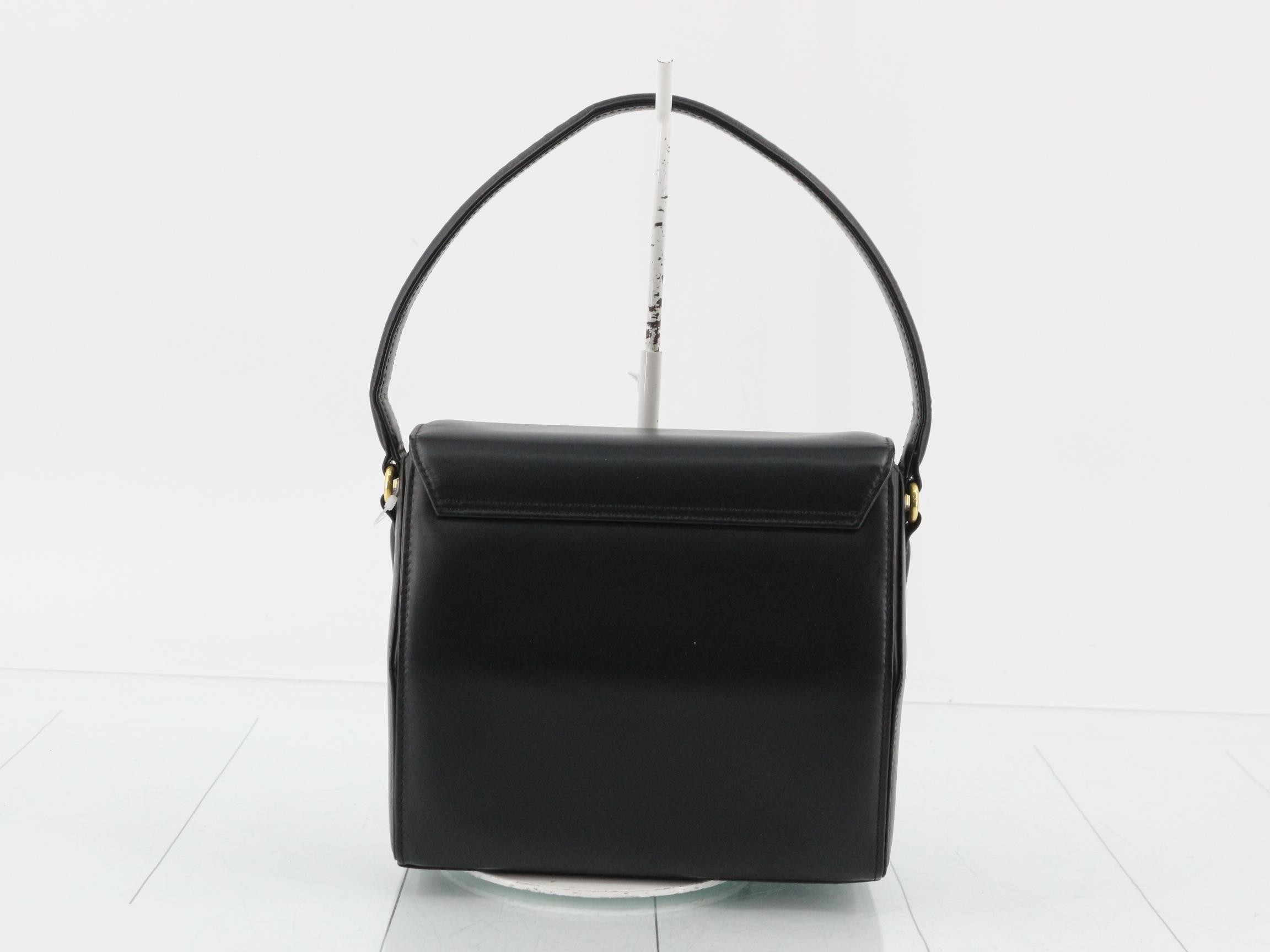 one shoulder bag leather black — view 2